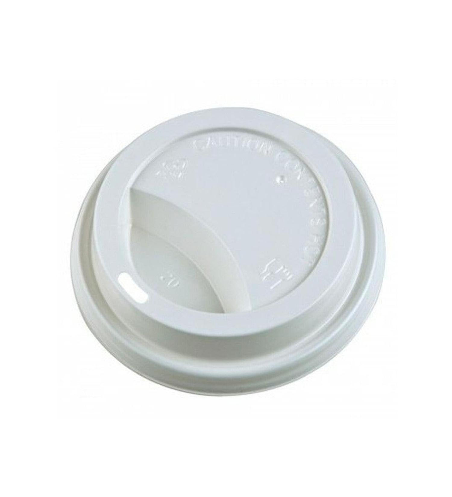 Morning Dew White Sip Lids for 10-24 oz Hot Paper Cups Pack of 1000 Sipper Lid for Disposable Cups Snap Fit Disposable Cup Lids Sip-Through Lids for Hot Coffee