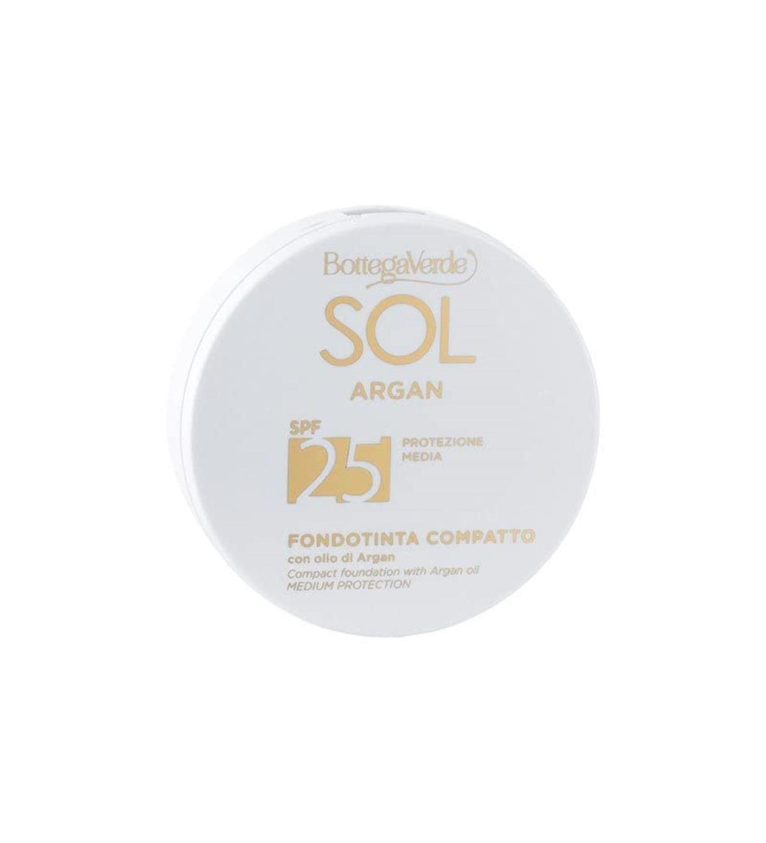  Bottega Verde SOL Argan - Compact foundation with argan oil SPF25 - Natural - Buy Online on GoSupps.com