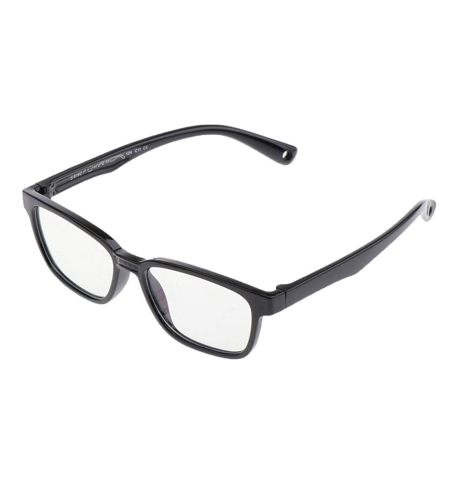 Chiwanji Kids Blue Blocking Eyeglasses - Bendable Soft Silicone Frame for Children - Black | International Shipping Available - Buy Online on GoSupps.com