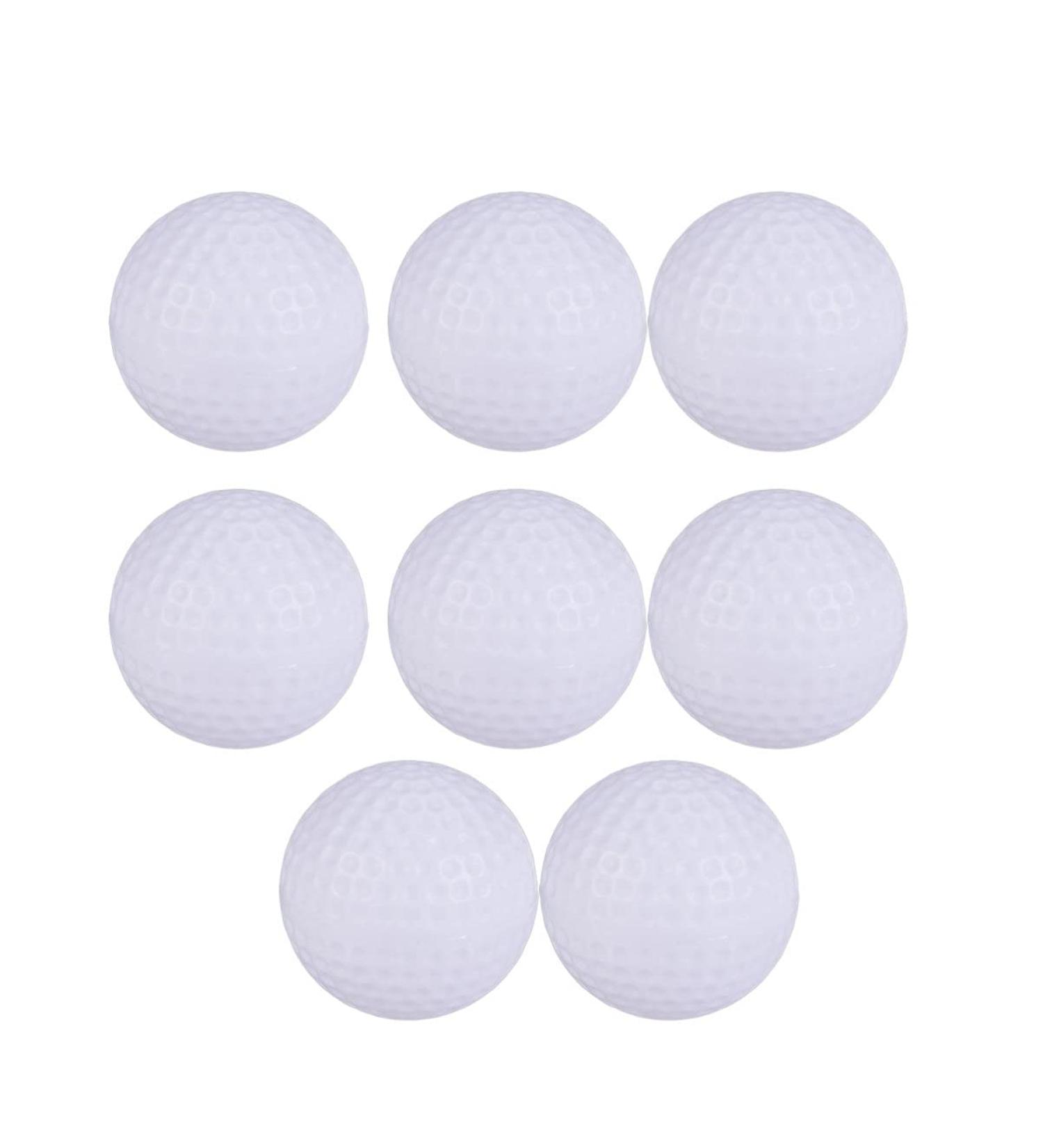 Zerodeko 8 Pack Foam Golf Practice Balls - Indoor/Outdoor Training Golf Balls in White - Buy Online on GoSupps.com