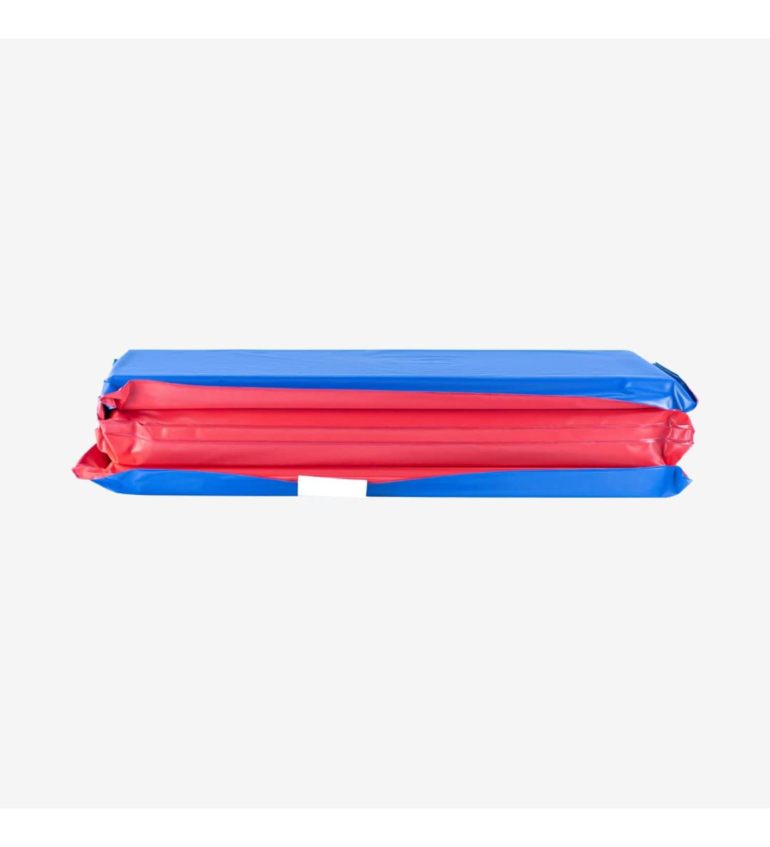 KinderMat 1 Thick 4-Section Rest Mat 45 x 19 x 1 Red/Blue - Ideal for School, Daycare, Travel, and Home - Made in USA - 1.0 Inch Mat - Buy Online on GoSupps.com