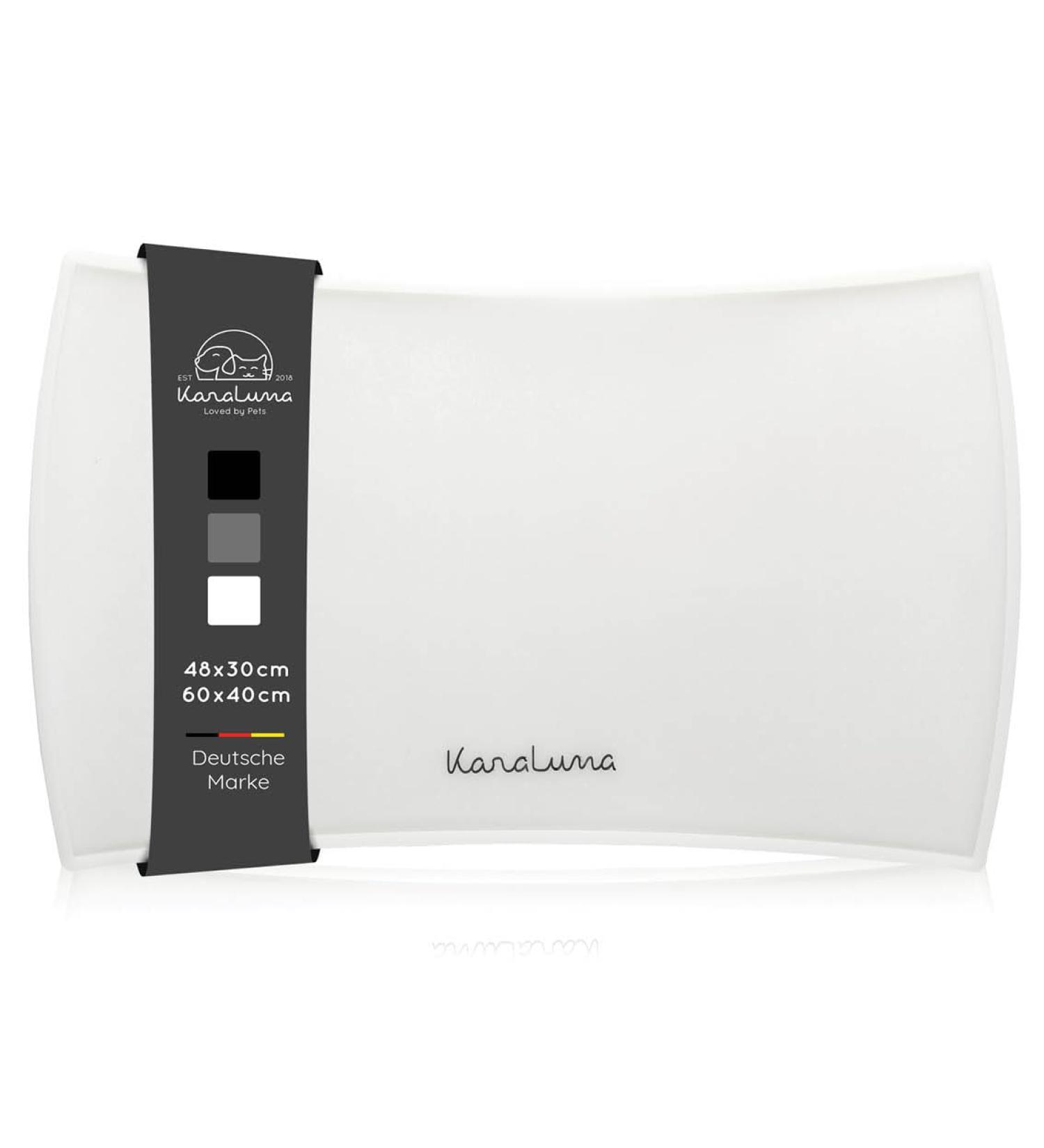 KaraLuna Premium Silicone Bowl Mat - 60x40 cm Transparent & Curved for Ultimate Spill Protection - Buy Online on GoSupps.com