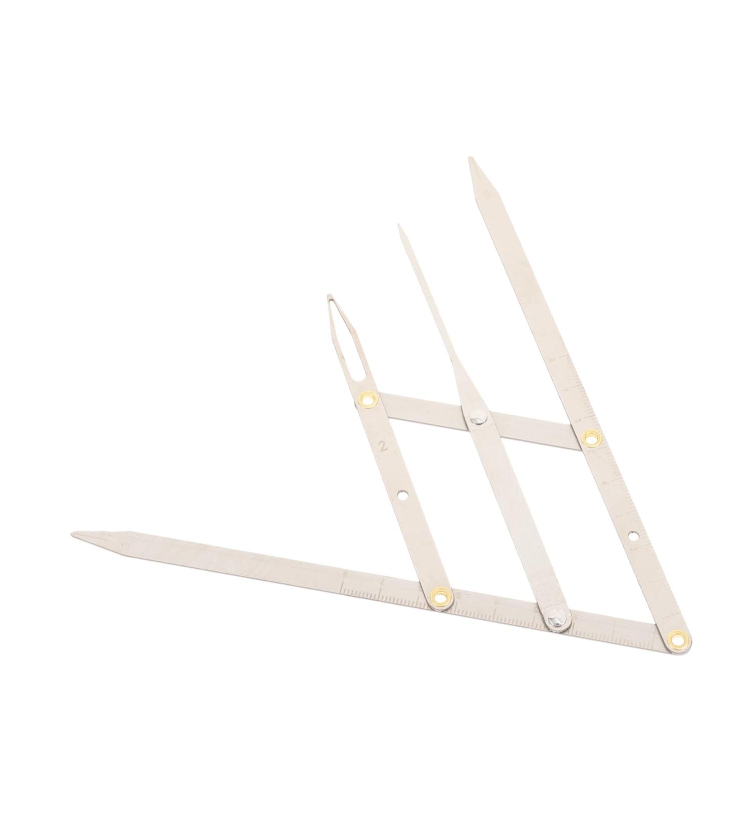 Housoutil 4 pcs Stainless Three-point Gadgets Golden Measure Tool Measuring Tools Stencils Generation Steel 25x5x0.6cmx4pcs Silverx4pcs - Buy Online on GoSupps.com