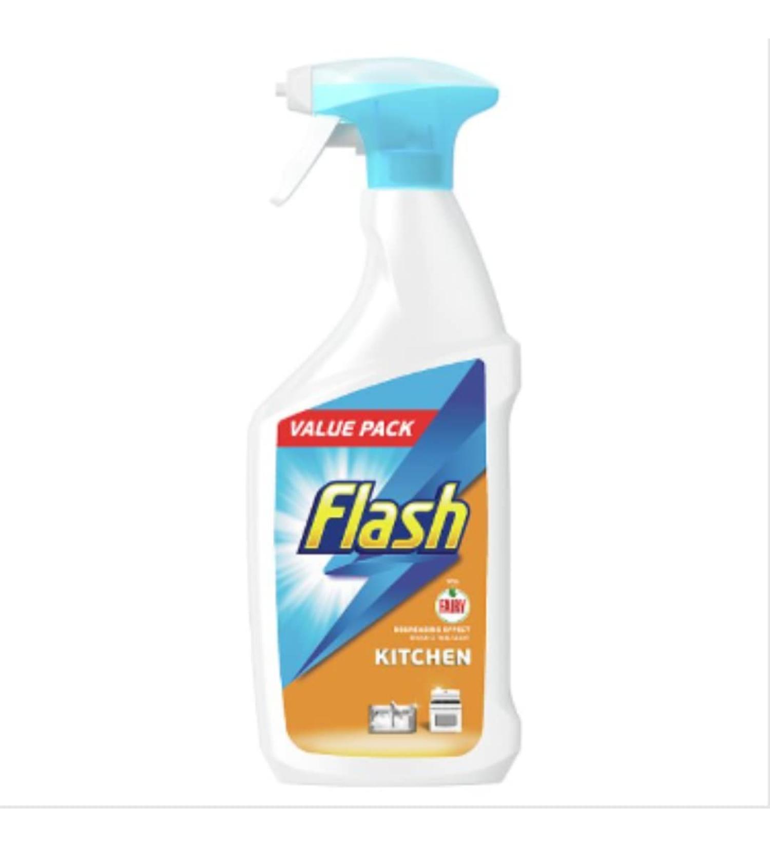 Flash Deep Clean & Hygiene Antibacterial Kitchen Cleaning Spray 750ML x Case of 10