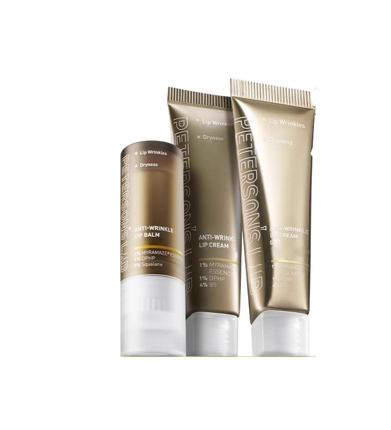 BeautyMall 1 Pack of 3 PCs Peterson's Lab Lip Cream Serum Lip Oil Lip Balm Set Multi Purpose Moisture Lips Soothe Dryness & Lip Lines Nourishing Lip Primer Lip Balm Lip Oil Lip Serum - Buy Online on GoSupps.com