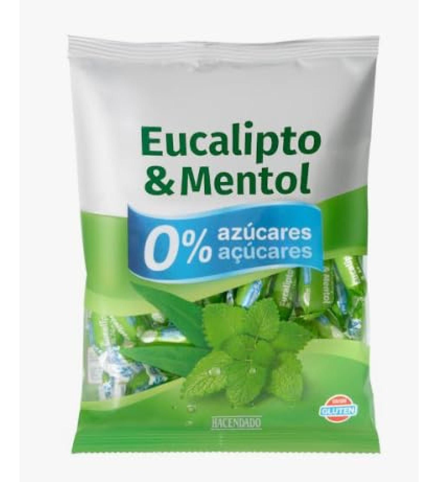 Bonbons saveur eucalyptus et menthol Hacendado 0% sucres Lot de 6