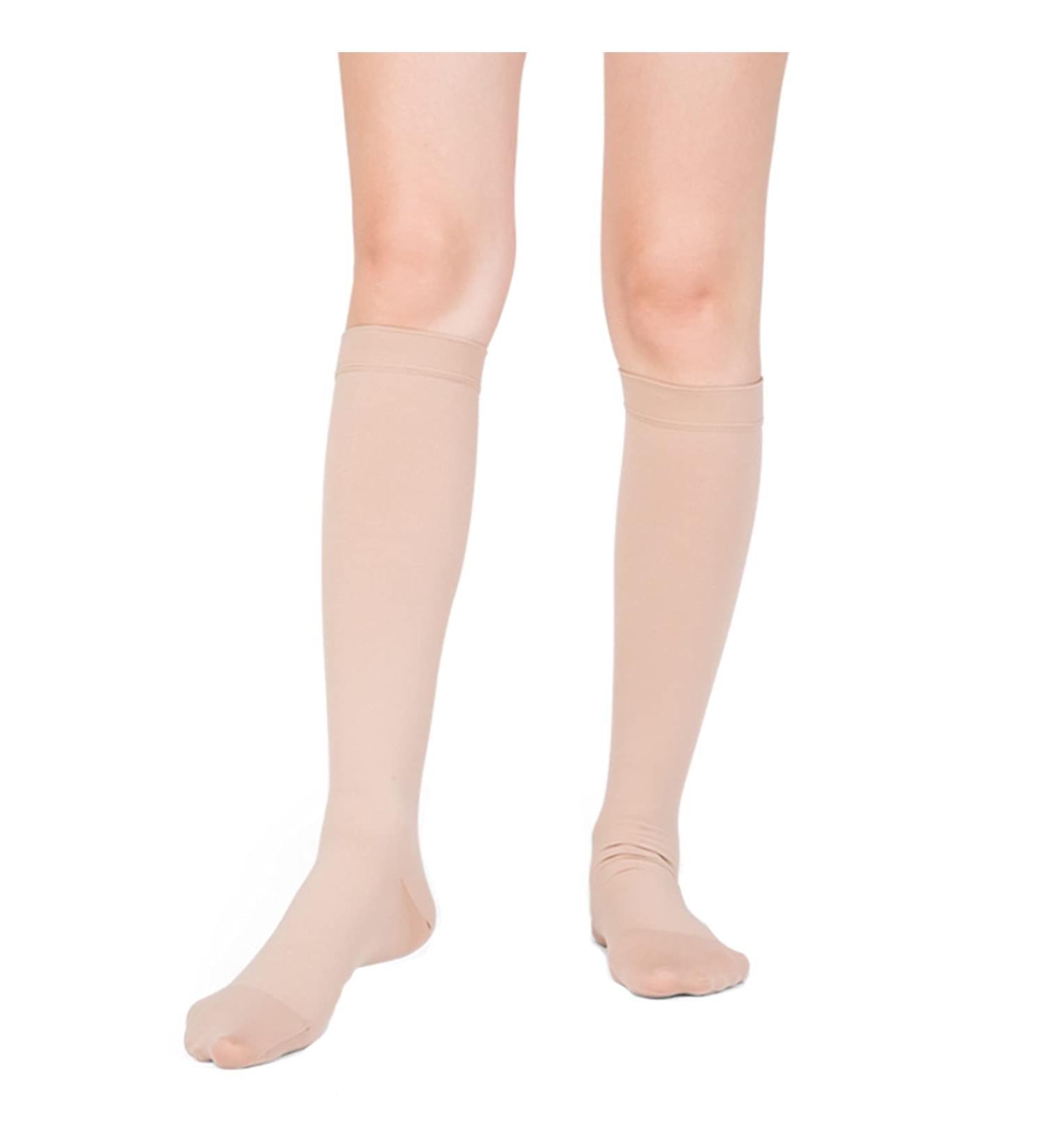 Buy Medical Compression Socks for Women - Closed Toe Super Elastic Non-Slip | Improve Blood Flow & Reduce Edema - Black XL (Flesh L) - Buy Online on GoSupps.com