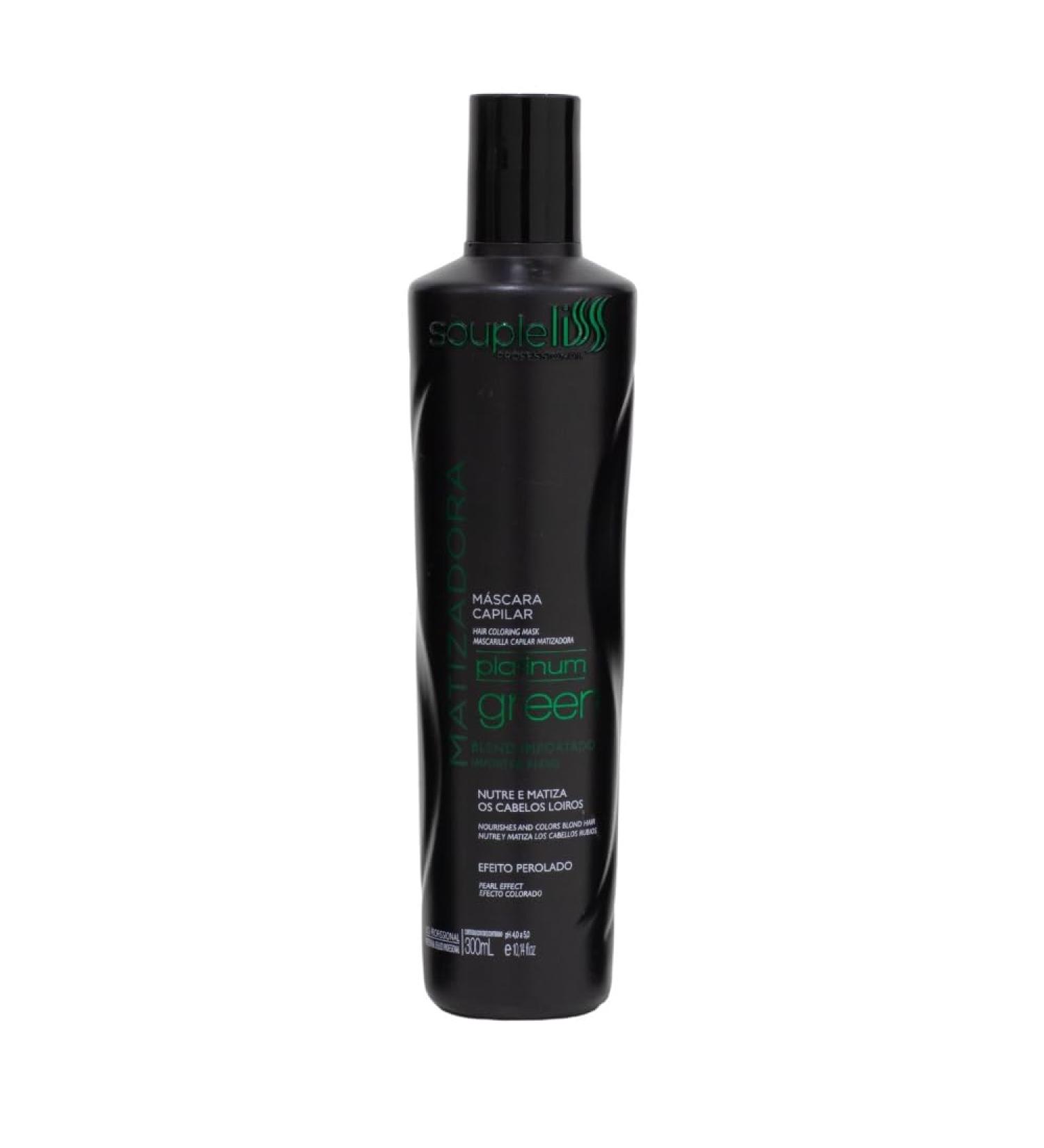 SoupleLiss Platinum Green Tinting Mask 300ml - Premium Hair Care for International Shipping - Buy Online on GoSupps.com