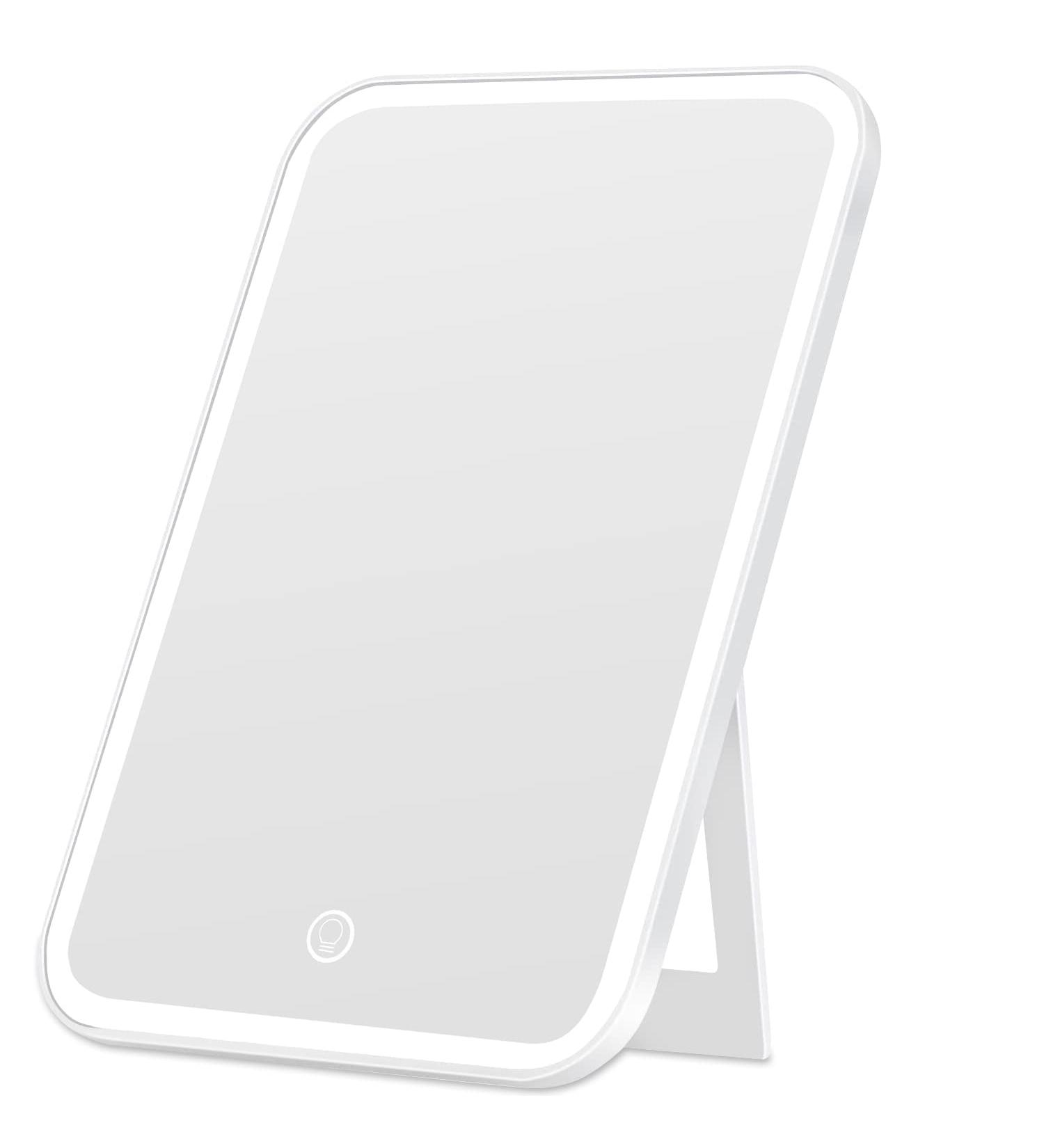 Colist LED Makeup Mirror with Type-C Rechargeable Battery - Portable & Travel-Friendly | Adjustable Brightness & 360 Rotation | Touch Switch | Perfect Women's Gift - Buy Online on GoSupps.com