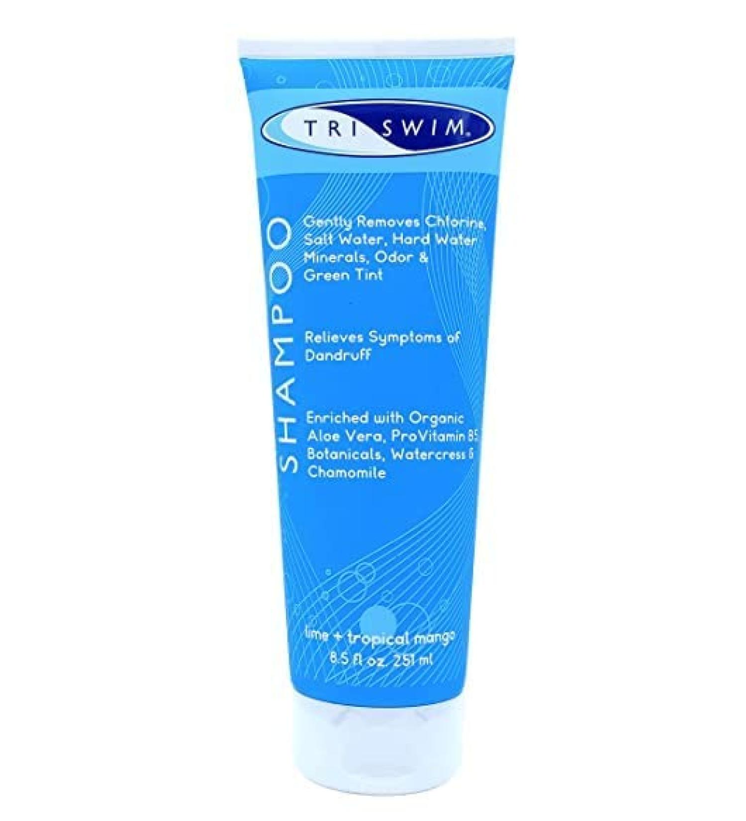 TRISWIM Chlorine Removal Swimmers Shampoo 8.5 fl.oz - Moisturizing & Repairing Hair - Buy Online on GoSupps.com