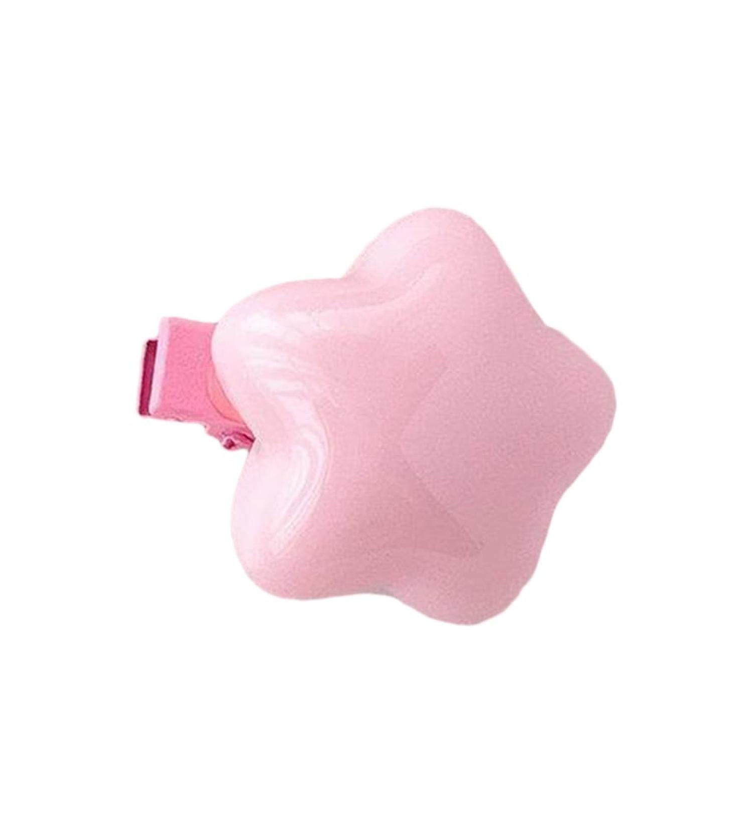 XIAHIOPT Clip Star Shape Duckbill Hairpin Hair Clip for Ponytail Bangs Hairpins for Teenagers Child Pink hairpin - Buy Online on GoSupps.com