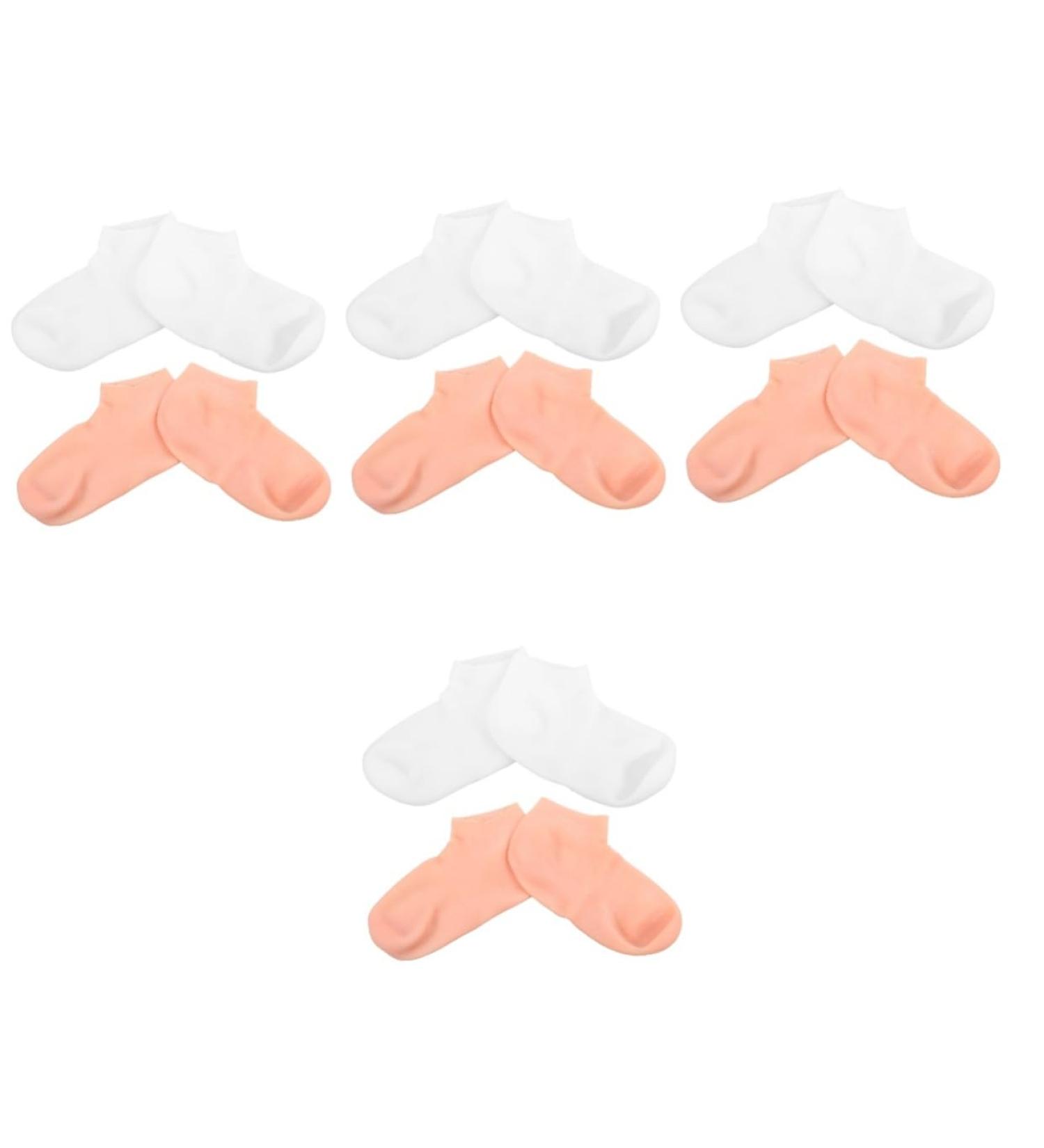 Beavorty 8 Pairs Exfoliating Moisturizing Socks Dead Skin Socks Dry feet Socks spa Socks Heel Socks for Dry Cracked feet Features Socks for Women spa Foot Cover Lotion sebs Gel Women's - Buy Online on GoSupps.com