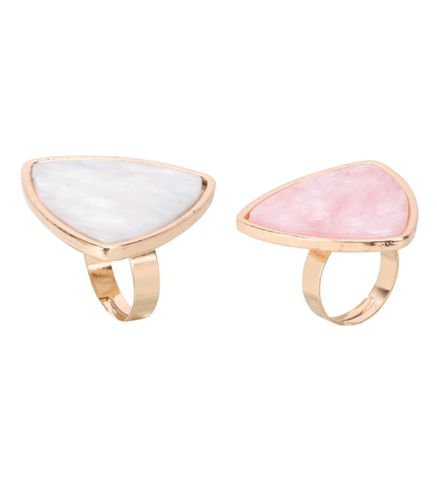 Didiseaon 2pcs Shell Ring Palette - Devil Horns Nail Art Mixing Plates for Gel Polish & Manicure Tools - Buy Online on GoSupps.com