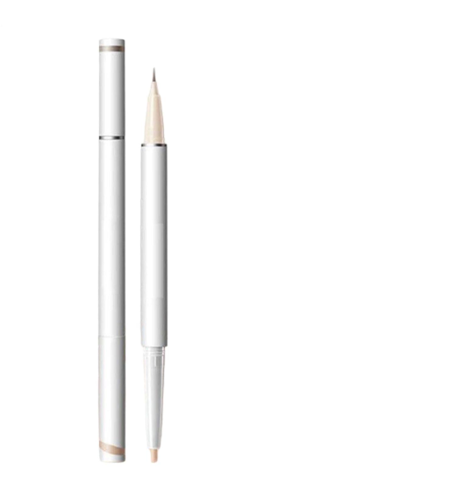 Highlighter and highlighter for the eyes cosmetic pen 2in1 durable for eye shadow highlighter and highlighter for women skin care mature face and festive makeup 01 apricot - Buy Online on GoSupps.com