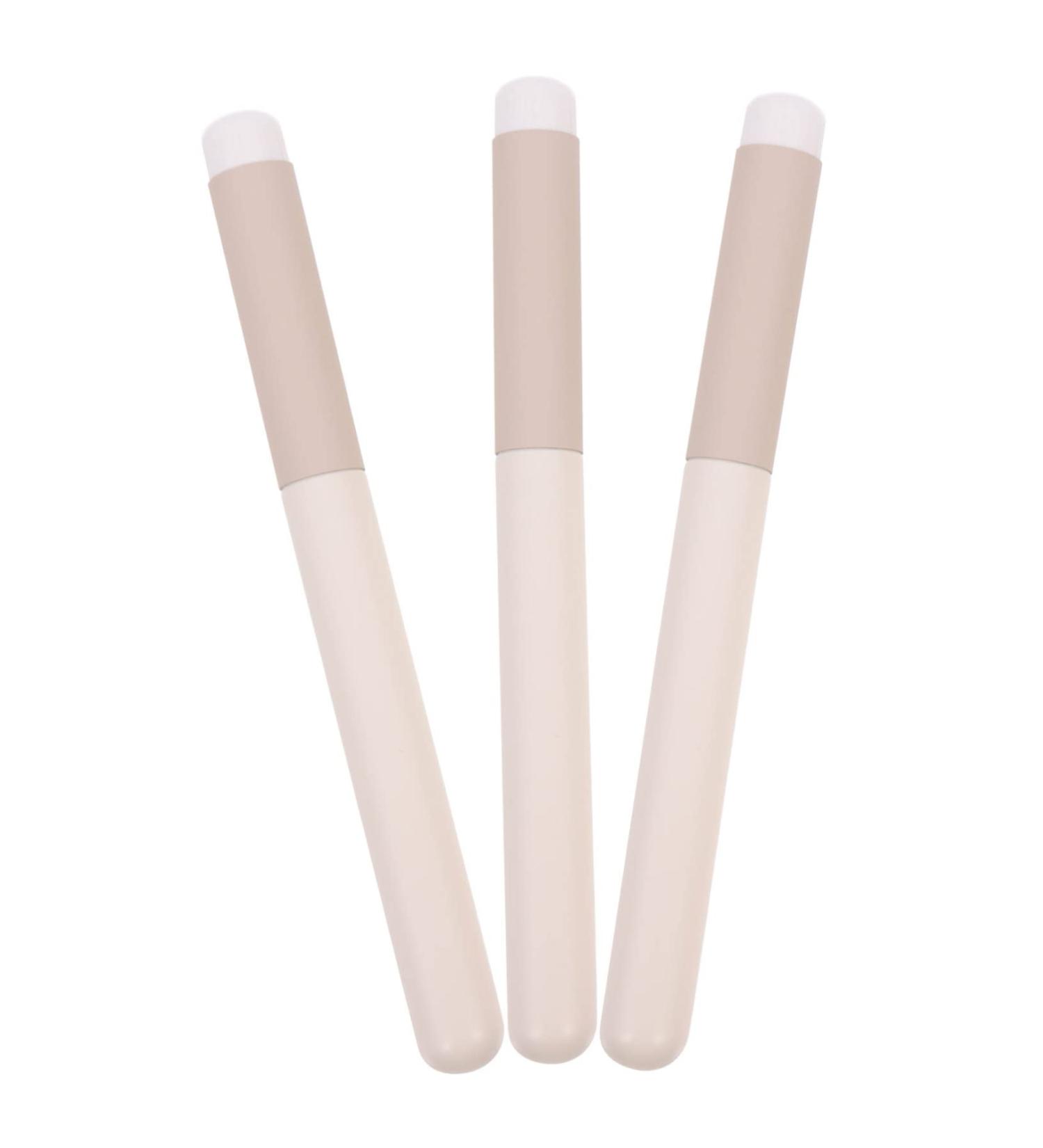 Buy NOLITOY 3pcs Makeup Brush Set - Lipstick Concealer & Foundation Brushes - Travel Essentials for Flawless Beauty - Buy Online on GoSupps.com