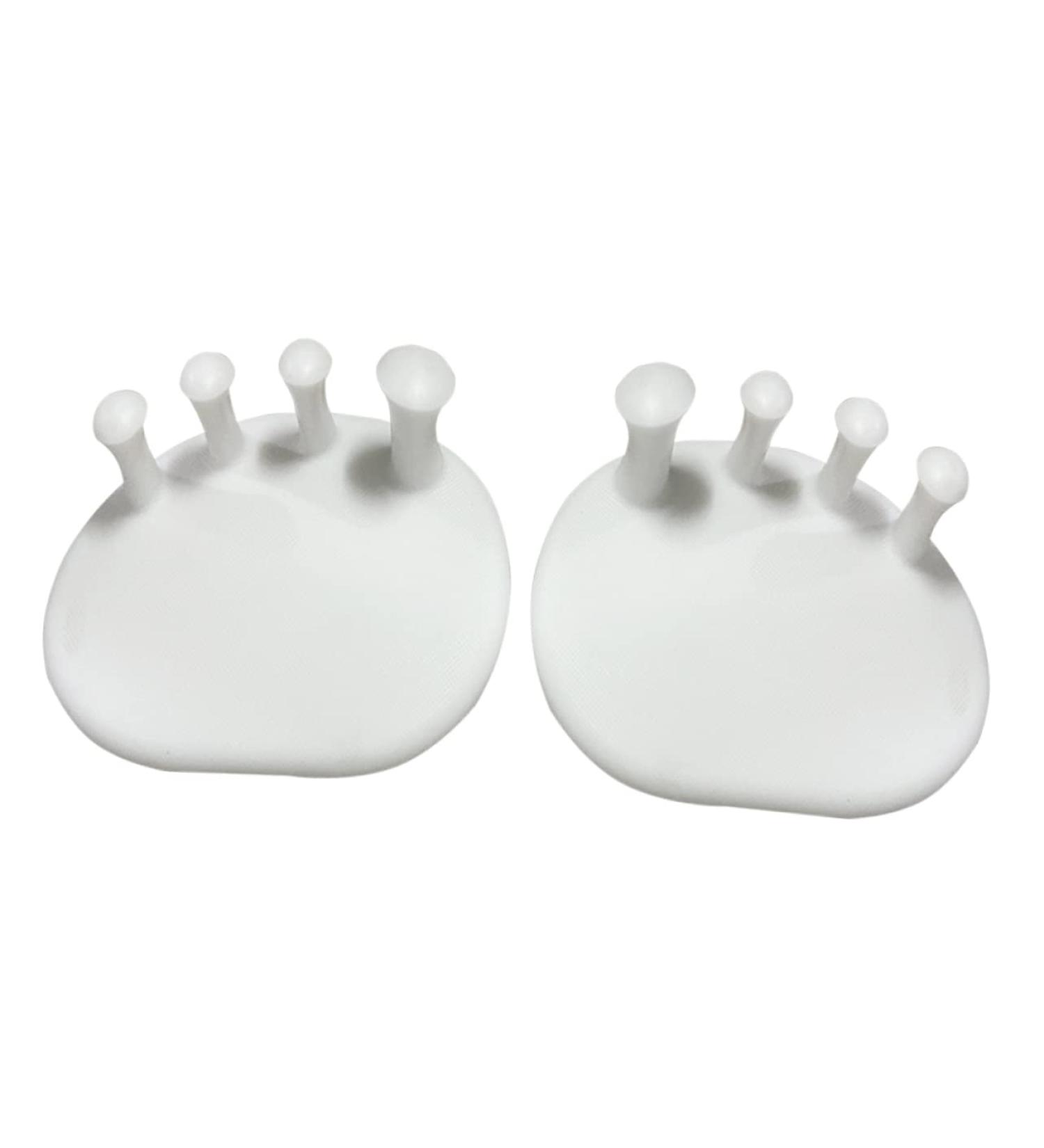 Silicone Toe Spacers - 1 Pair for Bunion Relief and Nail Polish - Pinky Dividers for Varus and Valgus - Men and Women's Foot Care Tool - Buy Online on GoSupps.com