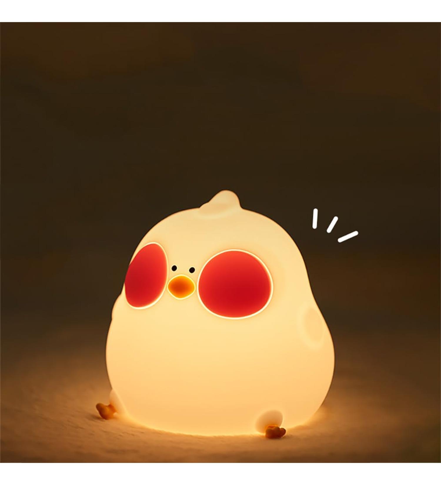 URAQT Cooku Chick Night Light - Portable 7 Colour Changing Baby Night Light with Remote, Timer & Dimmable Silicone Lamp for Kids - Perfect for Baby, Children & Teenager Room Decor - Buy Online on GoSupps.com