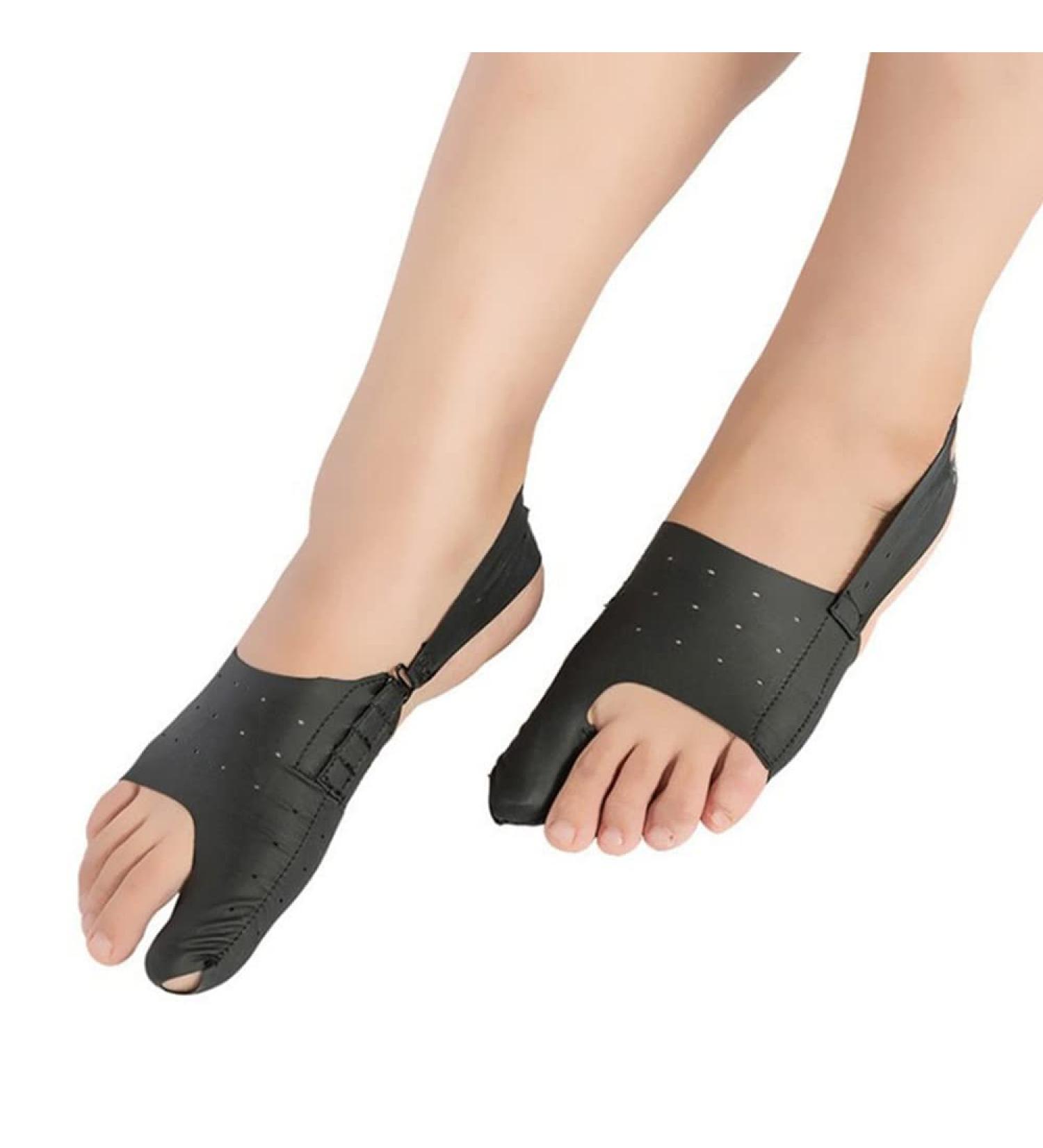 LTLCLZ Toe Separator Hallux Valgus Splint - Bunion Corrector & Pain Relief Tool for Feet - Black (Large) - Buy Online on GoSupps.com