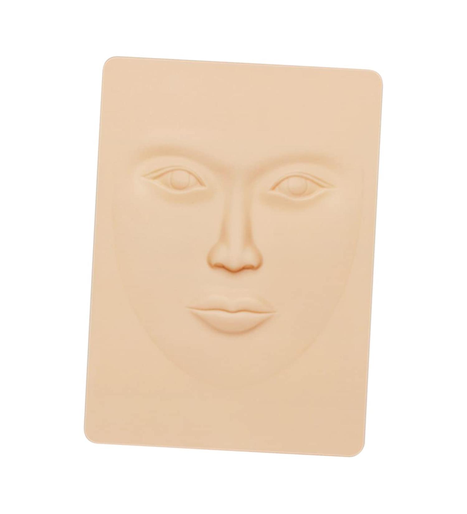 Angoily 1pc Silicone Eyebrow Peel Simulated Skin Training Skin Embroidered Skin Faux Leather Woman Fake Face - Buy Online on GoSupps.com