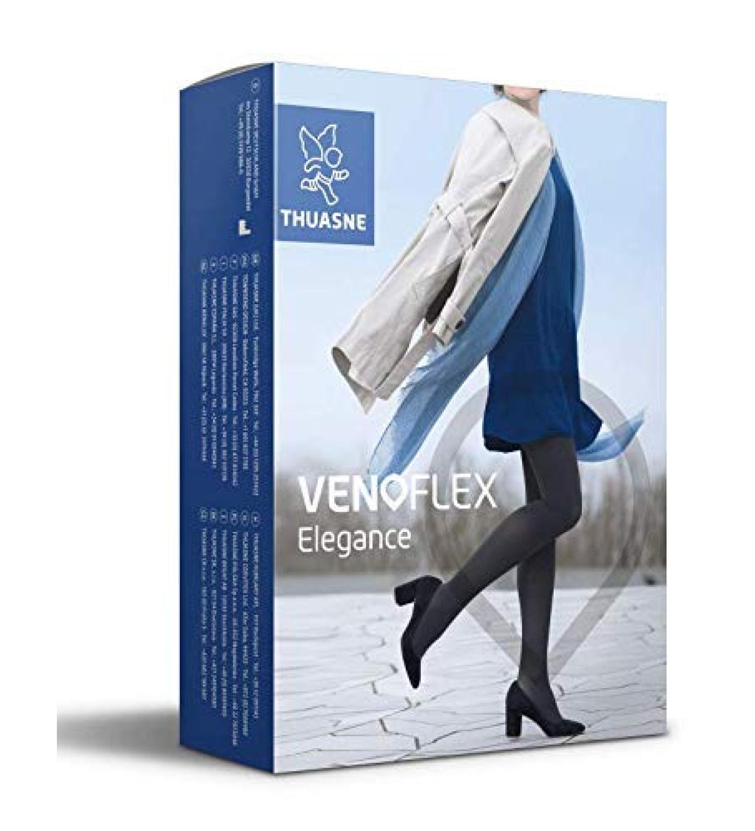 Thuasne Veno Elegance compression stockings / maternity pants / Kkl2/V / caramel / open toe / long / hip double-sided