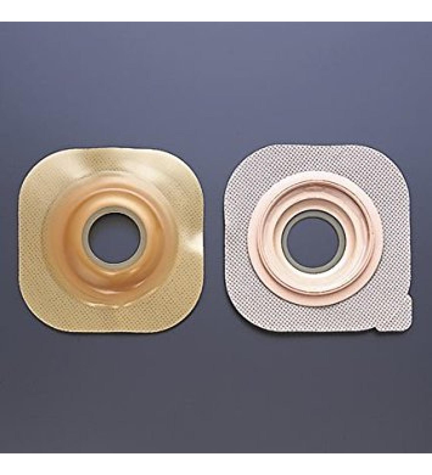 Hollister New Image Pre-Sized Convex Flex Wear Skin Barrier Floating Flange Green Flange 1 3/4" Stoma 1" 5/Bx HOL15504