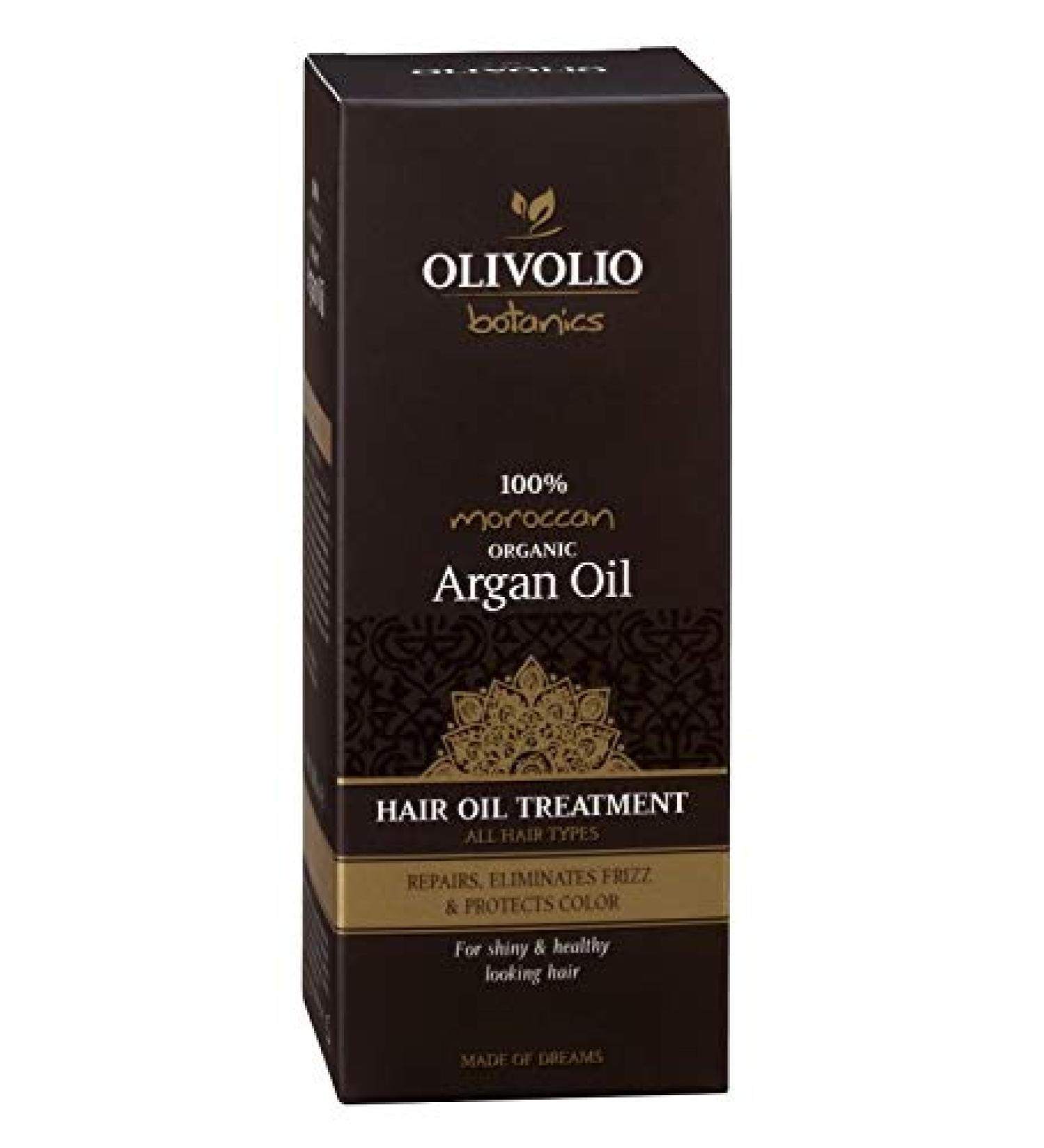 Olivolio botanics 98% natural hair oil with 100% organic argan oil - without mineral oil and parabens - 90 ml