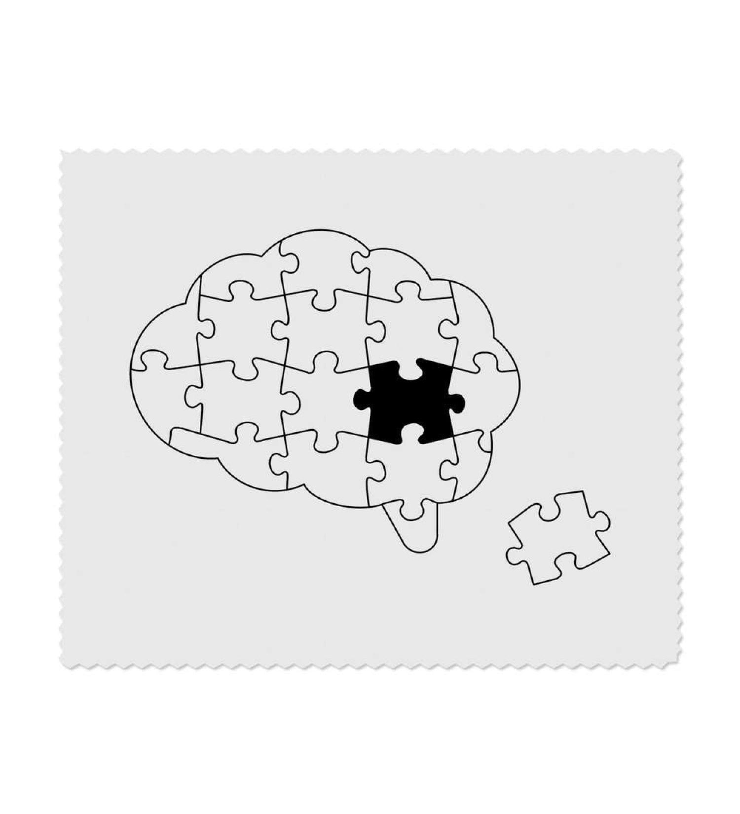Buy 2 x Thought Bubble Jigsaw Microfiber Lens & Eyeglass Cleaning Cloths - International Shipping Available - Buy Online on GoSupps.com