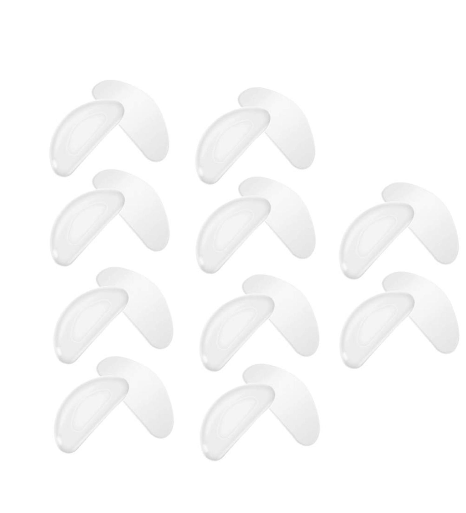 FARUTA 10 Pairs Silicone Eyeglass Nose Pads | Sticky D Shape Adhesive Grips for Spectacles & Sunglasses - Lift & Raiser Pads for Comfort - Buy Online on GoSupps.com