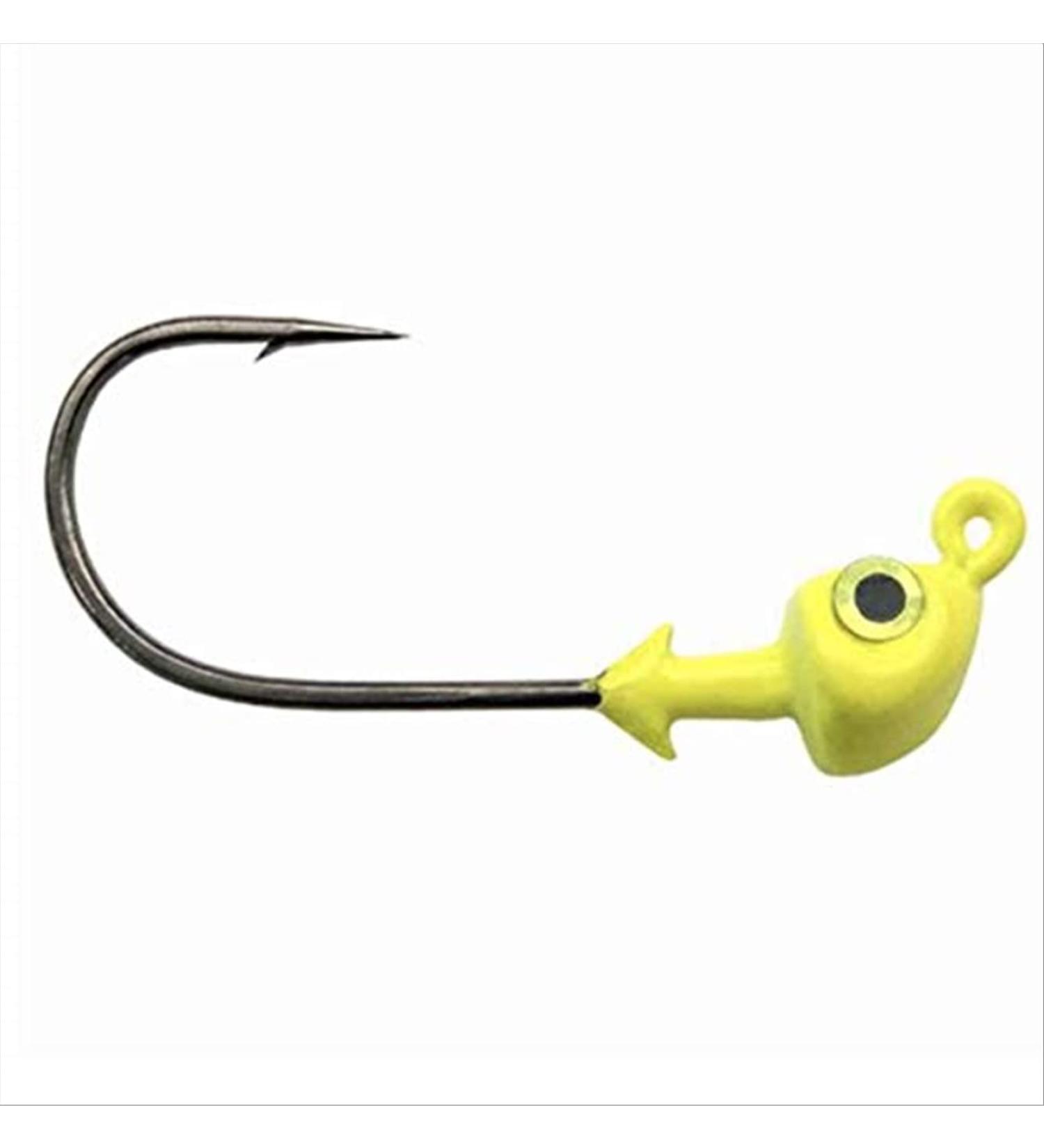 Strike King Saltwater Flats Jig Head Bait Chartreuse 1/4oz