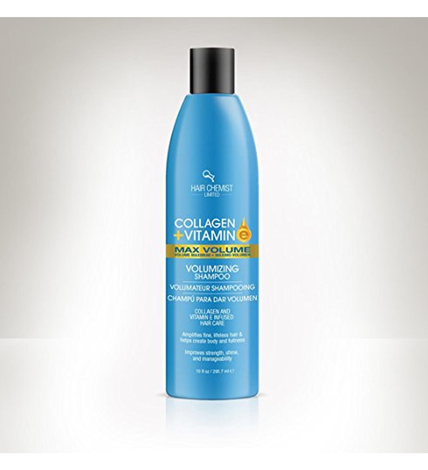 Buy Hair Chemist Collagen & Vit E Max Volume Shampoo 10oz - Nourish & Volumize Hair | International Shipping Available - Buy Online on GoSupps.com