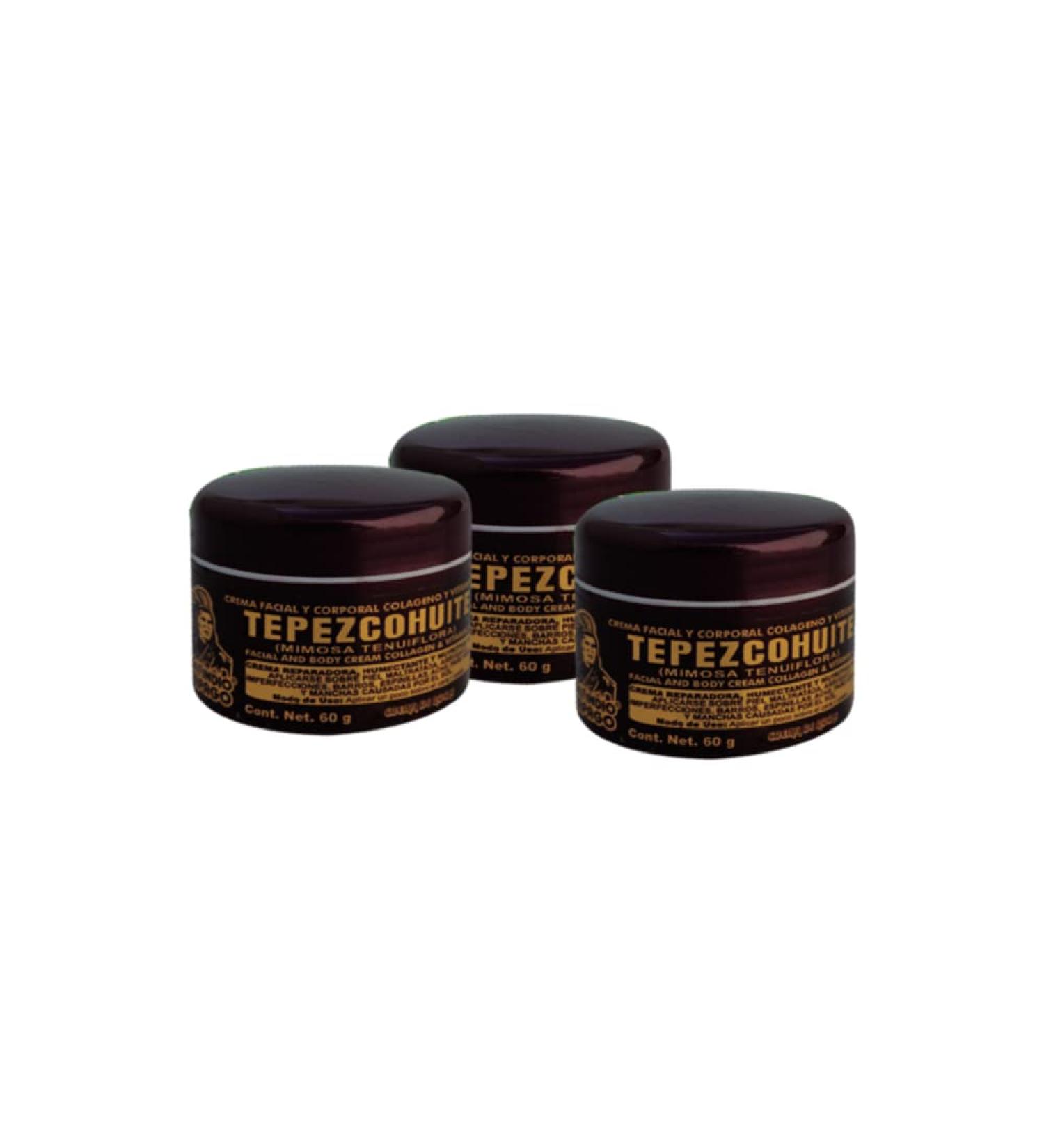 Del Indio Papago Tepezcohuite Night Cream 60g/2.02oz (3 Pack) - Reduce Expression Lines & Clarify Skin - Natural Skincare Solution - Buy Online on GoSupps.com