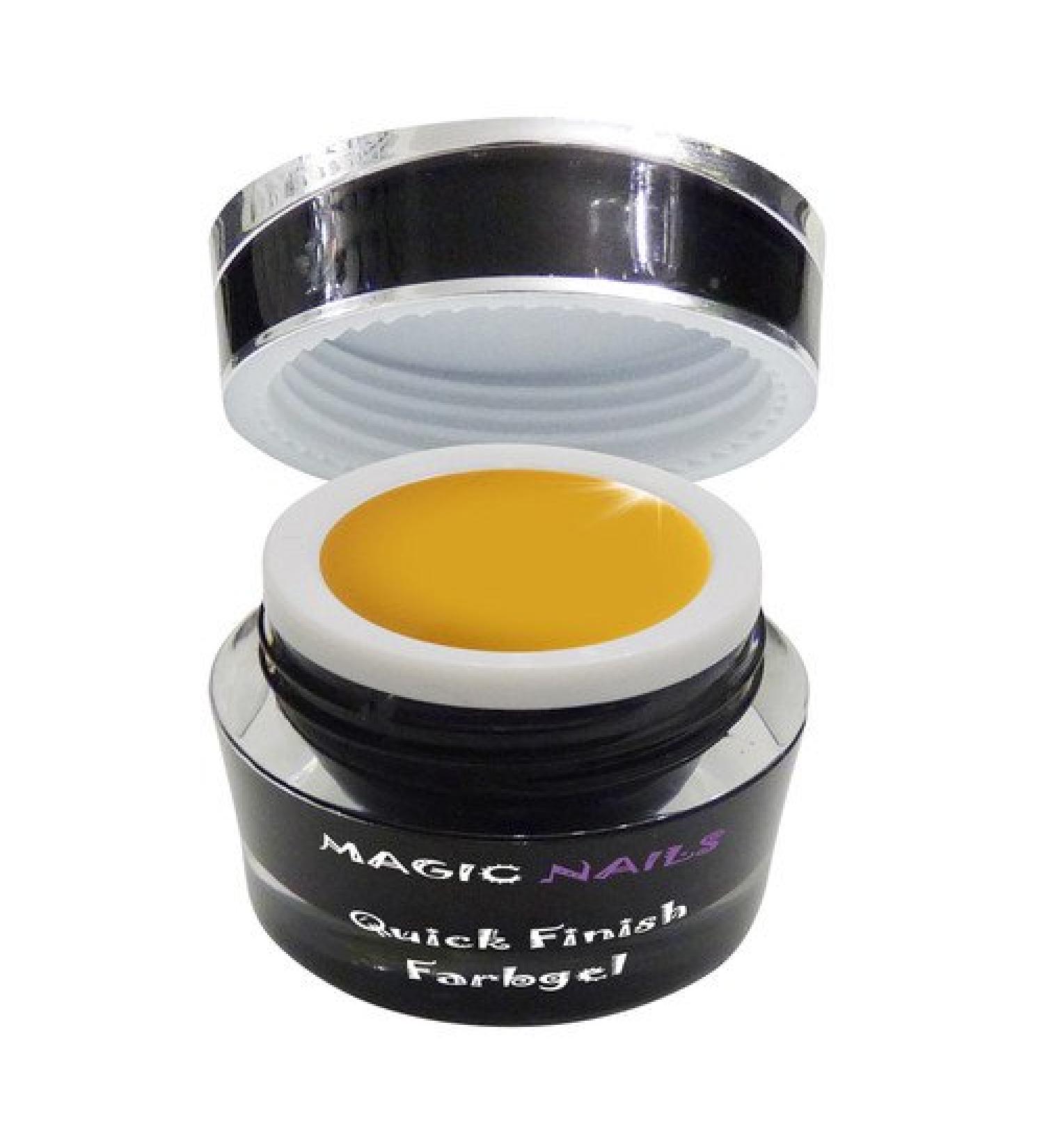 Magic Items Quick Finish Color Gel High Glossy Gel without sweat layer # dark yellow