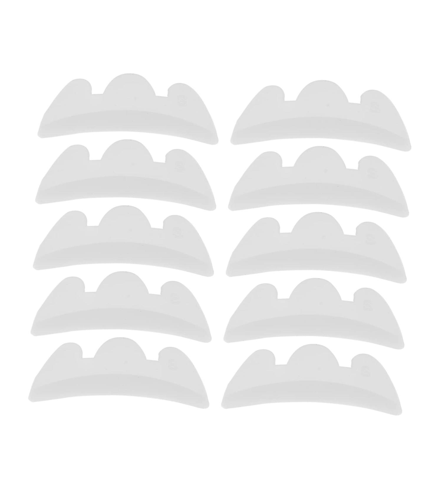 Ipetboom Silicone Eyelash Perming Curler Pads 5 Pairs Silicone Gasket Lash Tool Eye Patch Eyelash White Silica Gel Eyelash Perm Gasket - Buy Online on GoSupps.com