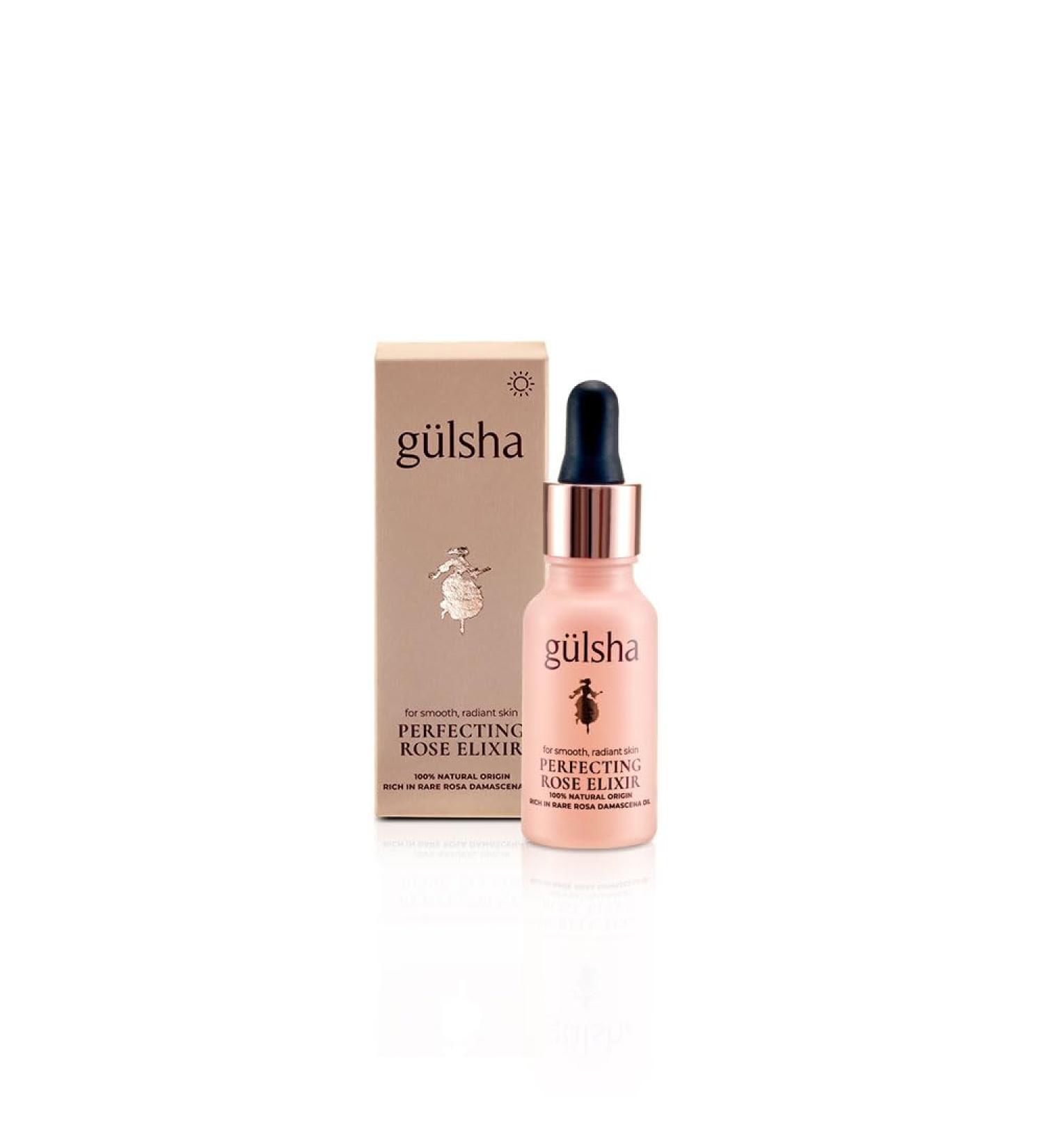 Buy GULSHA Perfecting Rose Elixir - Pure Rosa Damascena Essential Oil for Nourished Revitalized Skin | Chemical-Free 20 ml - Buy Online on GoSupps.com