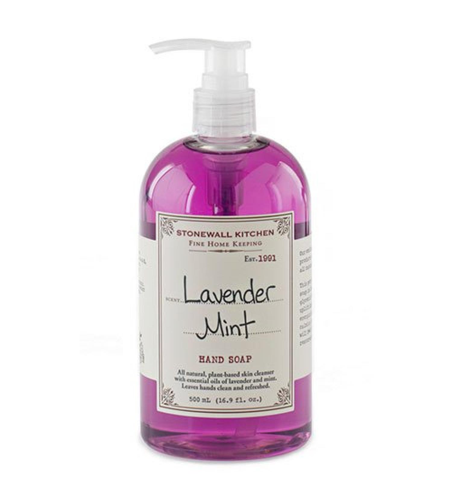 Stonewall Kitchen Lavender Mint Hand Soap 16.9 oz (Pack of 2) - Gentle Cleansing and Refreshing Scent - Buy Online on GoSupps.com