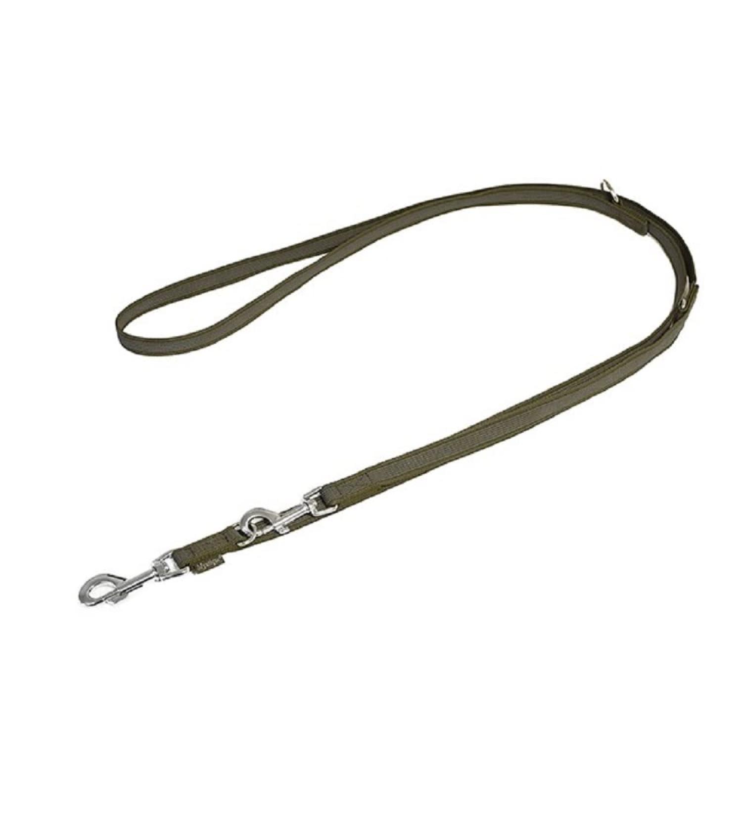 Mystique Rubberized Leash 20mm Standard Carabiner Khaki 3m 3m khaki