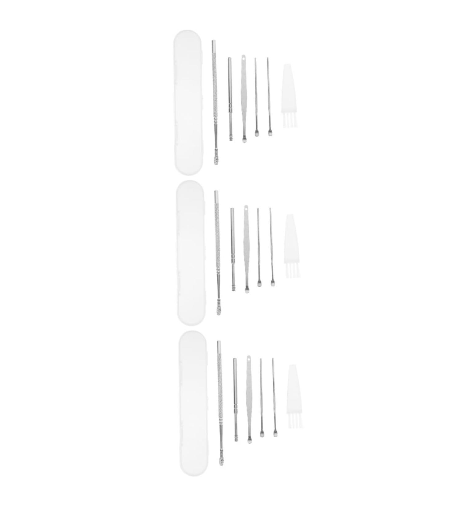 GLEAVI 12 Sets Ear Pick Tool Kit | Stainless Steel Ear Cleaning Kit for Kids & Adults | Earwax Removal & Cleaning Spoon Set - Buy Online on GoSupps.com