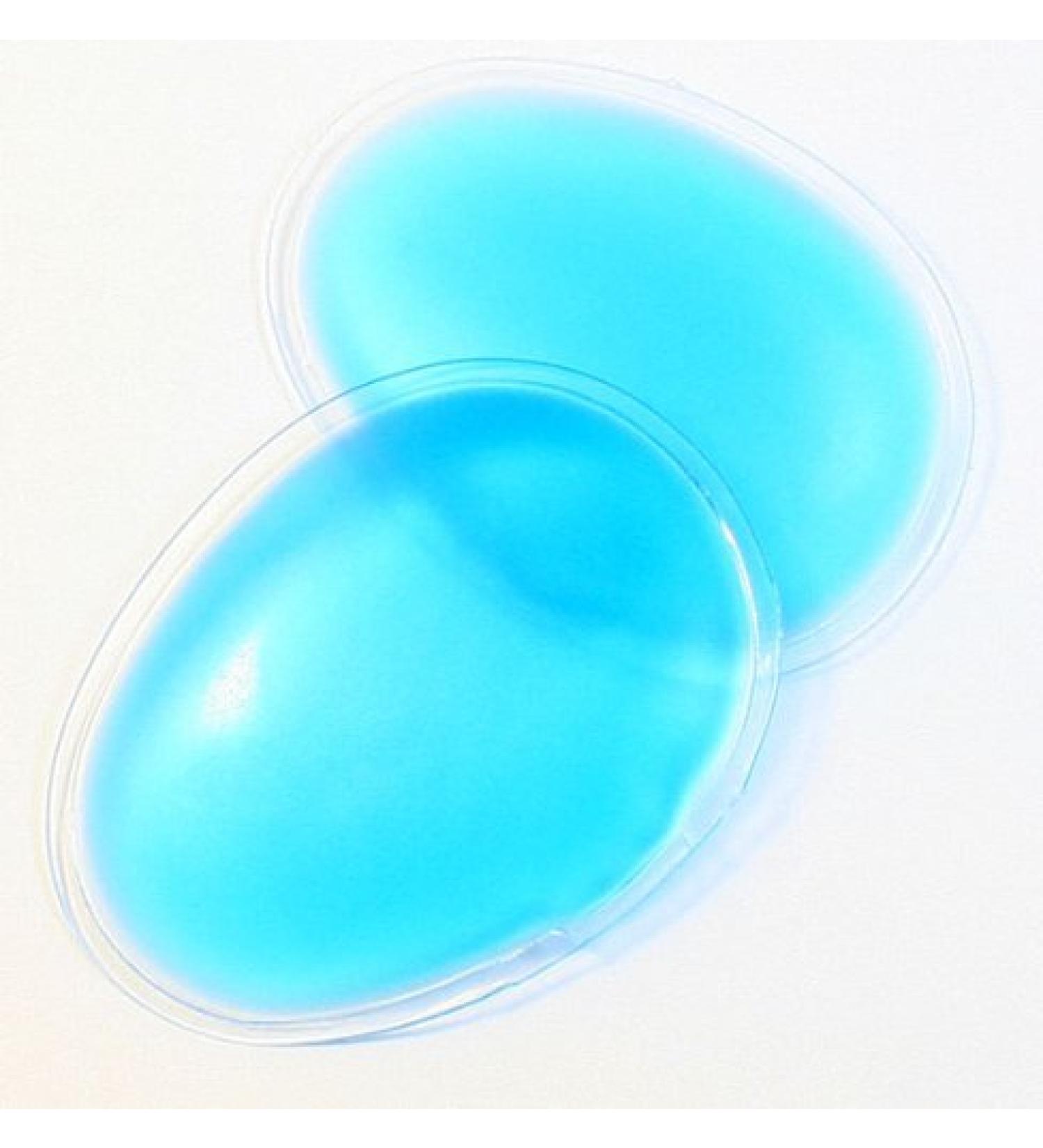 Zink Color Spa Use Blue Eye Gel Pad Hot/Cold Mask 2 1/2" 1 Pair