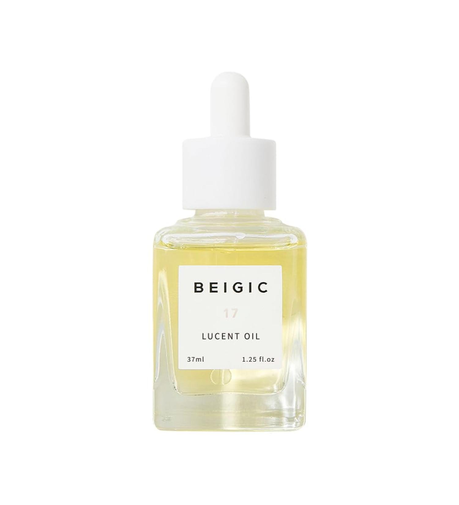 BEIGIC Lucent Oil - Vegan Korean Skincare Face Oil with Green Coffee Bean Argan Rosehip & Squalane | Hydrating Serum for Luminous Skin (1.25 Fl. Oz - Buy Online on GoSupps.com