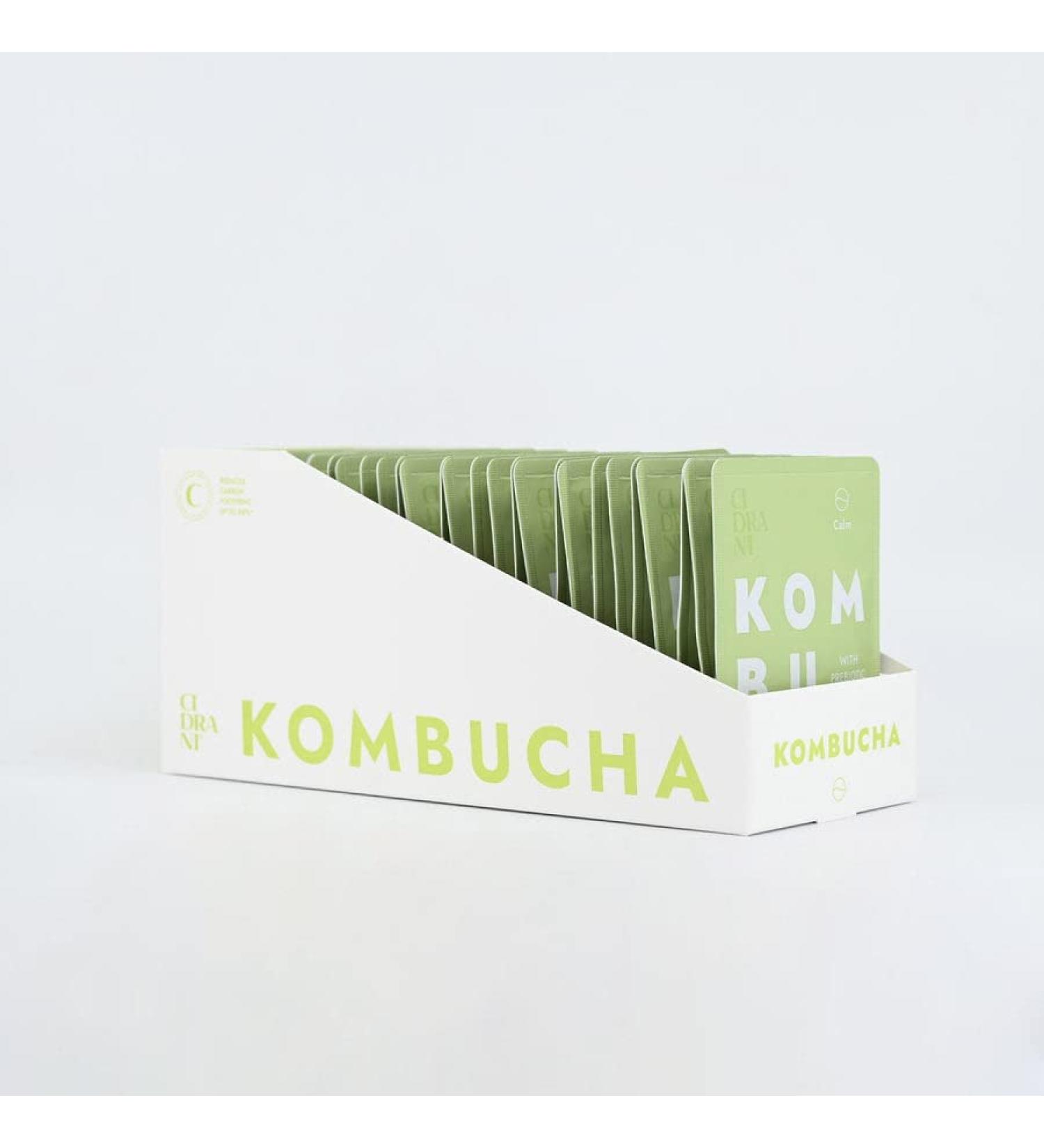 Cidrani Kombucha Calm - Gluten-Free & Lactose-Free Fermented Drink | 30 Packs of 17ml Liquid | Water-Soluble Microg Drink for Relaxation - Buy Online on GoSupps.com
