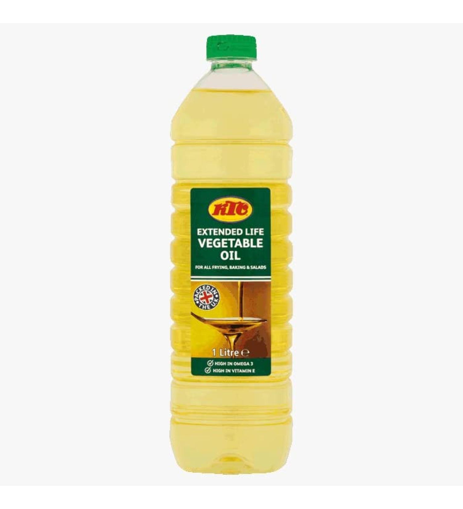 KTC Vegetable Oil | 1L | Cooking Oil| Deep or Shallow Frying Oil | For Nutritious Diet |Vegan | Gluten-Free |Indian Origin - Buy Online on GoSupps.com