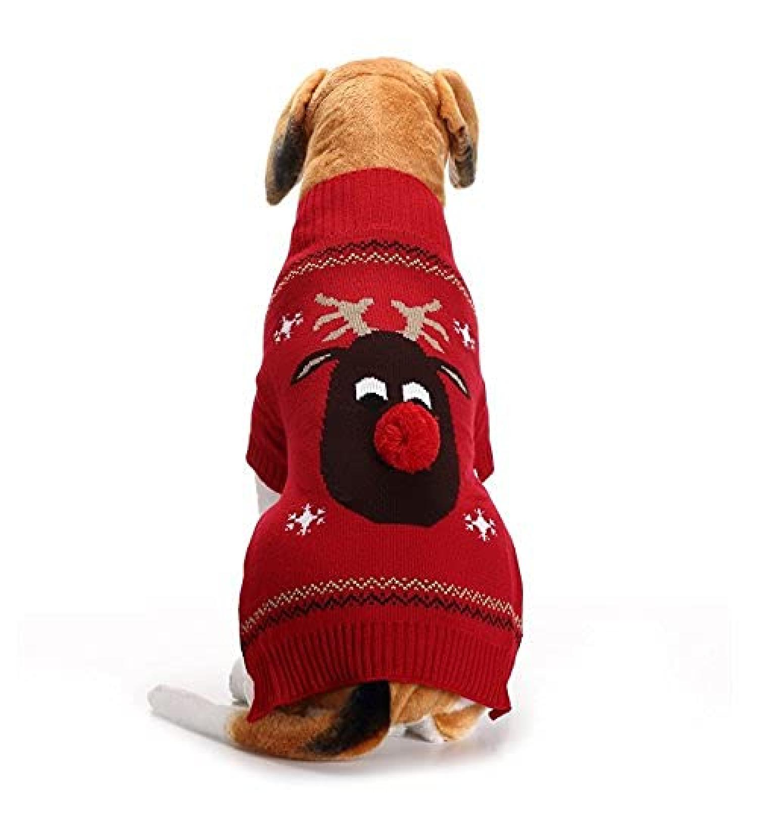 Abrrlo Dog Costumes | Cotton Sweater for Winter Holidays | Stylish Christmas Pet Outfit - XS Kitzd - Buy Online on GoSupps.com