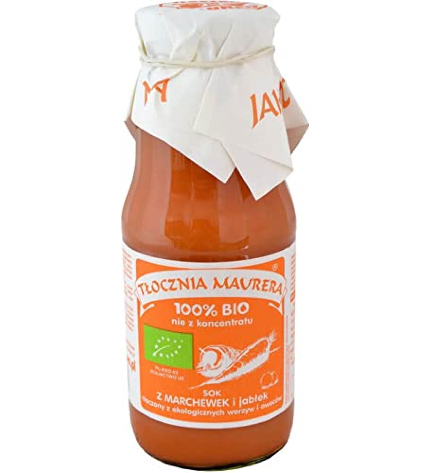 Organic apple carrot juice 300 ml - TLOCZNIA MAURERA