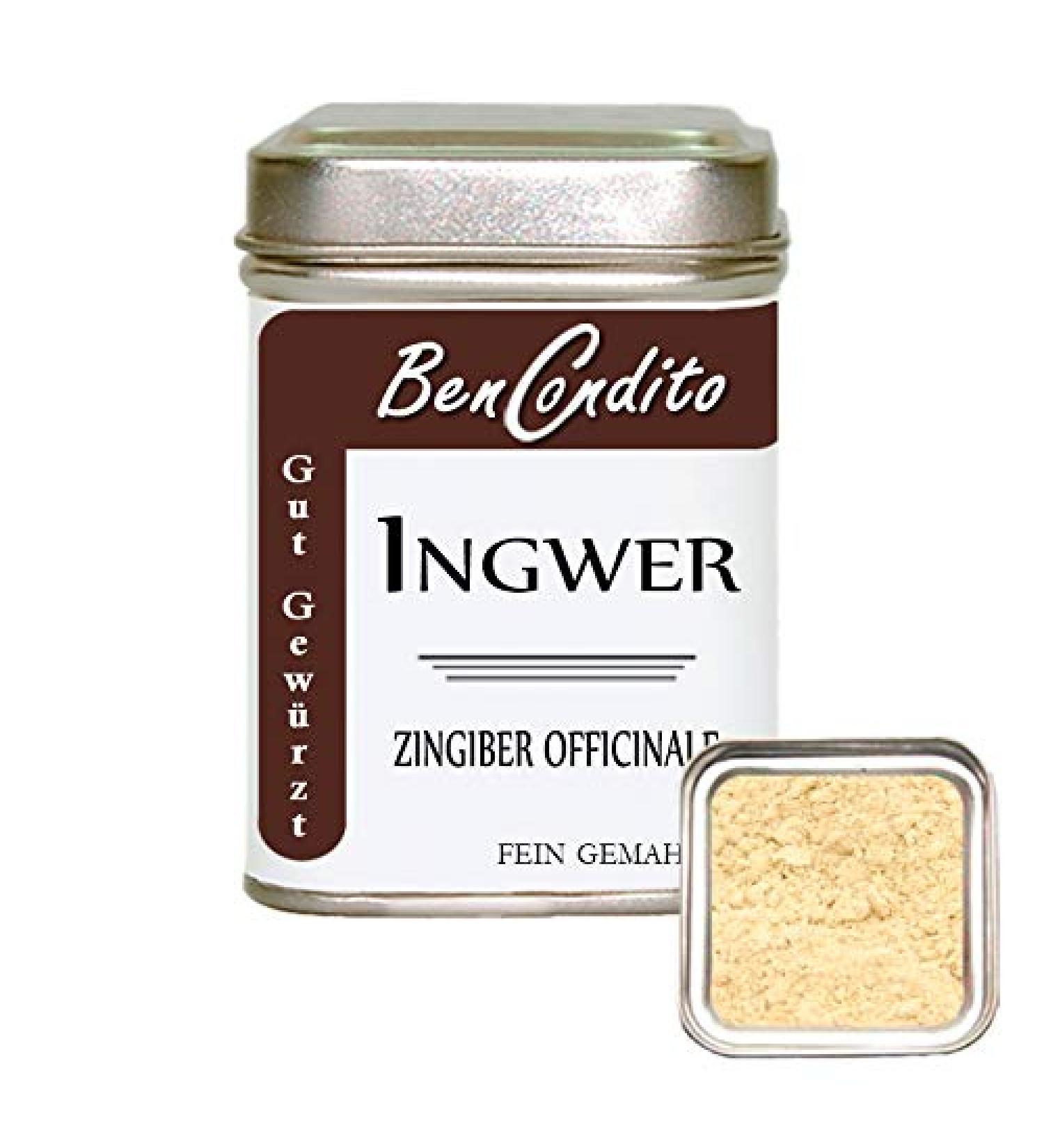 Bencondito I Ginger - Finely Ground Ginger Powder 60g Can | Premium Quality Spice for Cooking & Baking - Buy Online on GoSupps.com