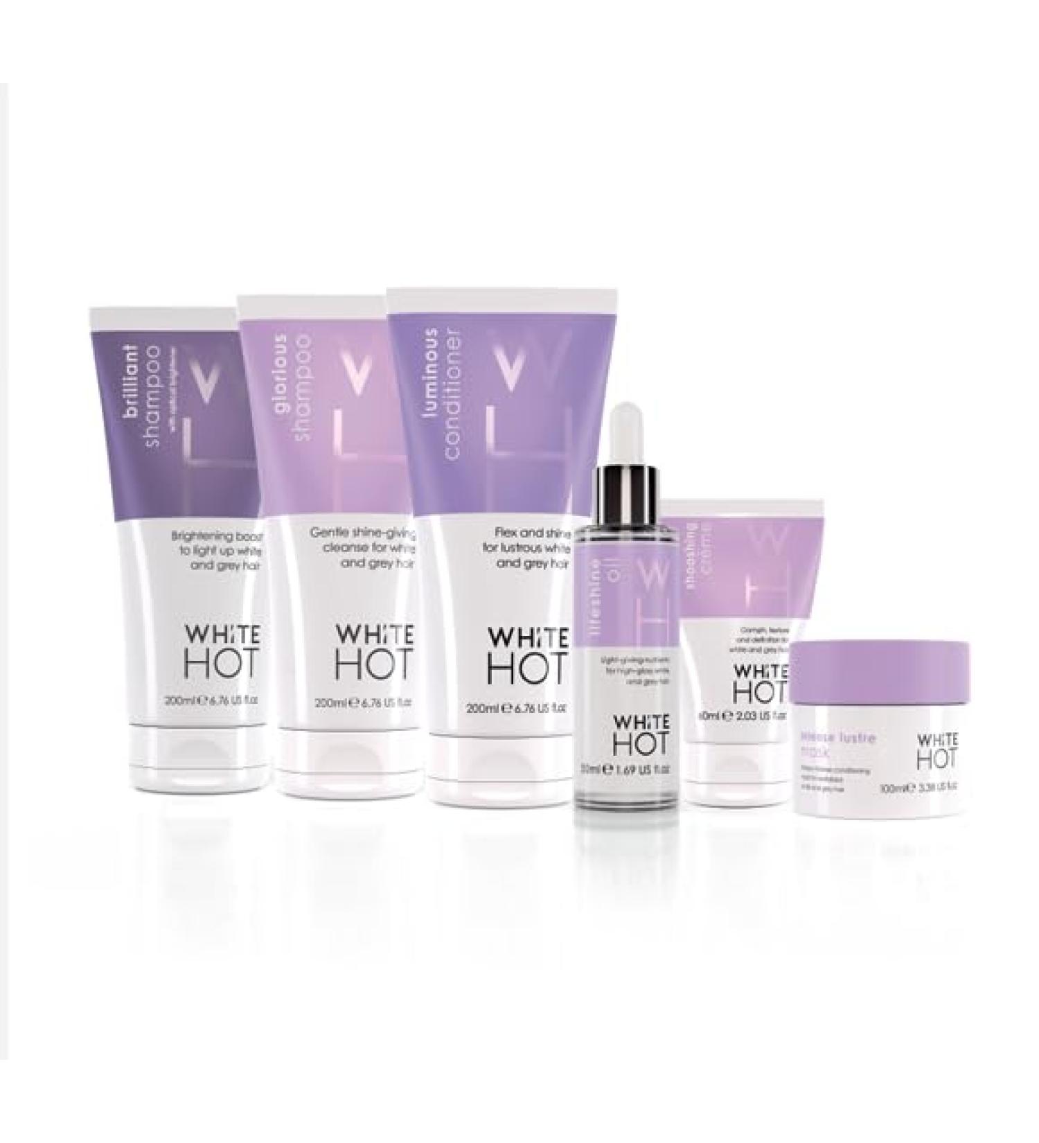 White Hot Ultimate Collection - Premium Hair Care for Bright & Glossy White & Grey Hair | Purple Shampoo to Eliminate Yellow Tones - Buy Online on GoSupps.com