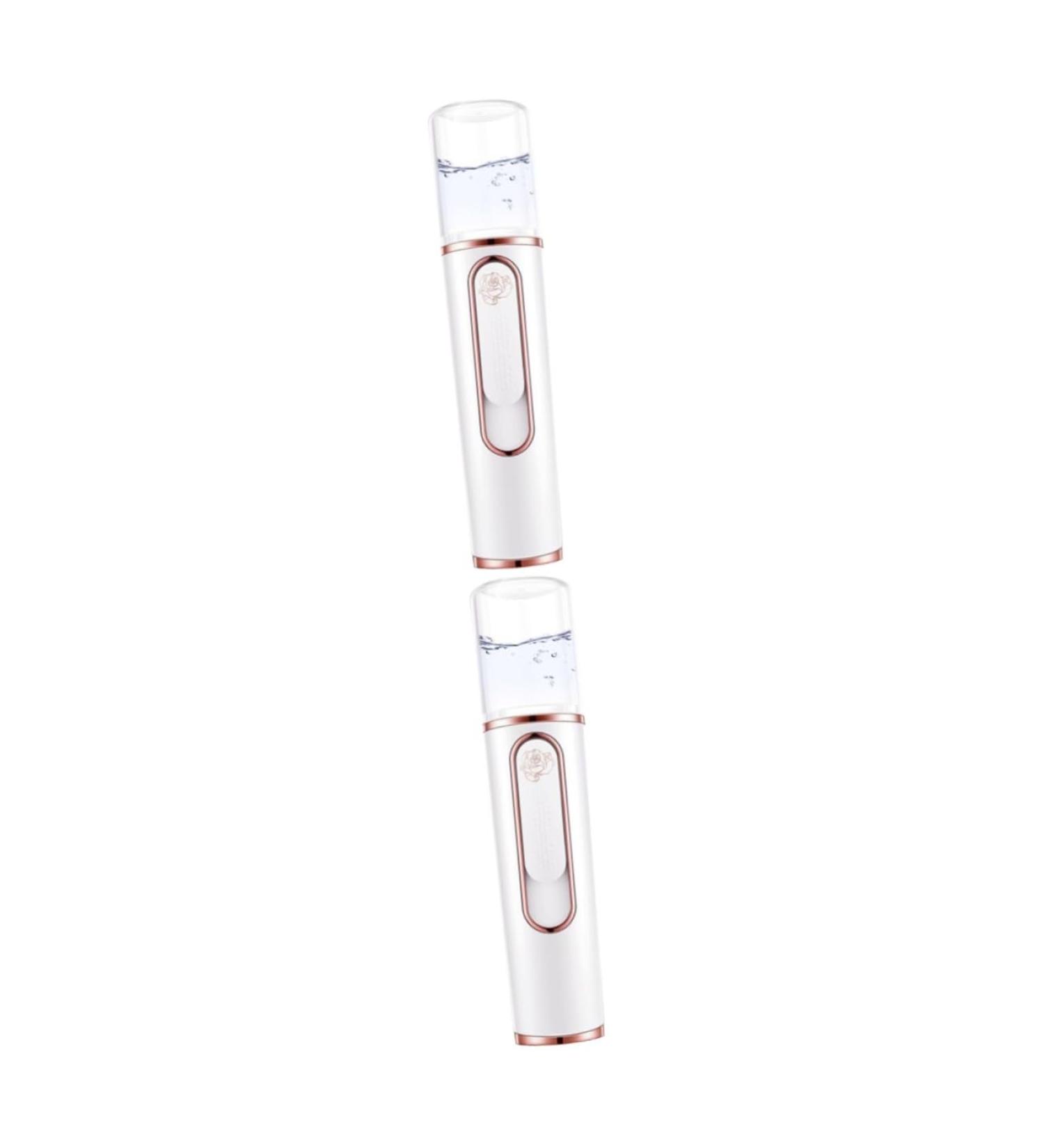 SKISUNO 2pcs Skin Care Facial Mist Steamer Mini Face Humidifier Rechargeable Mist Sprayers White - Buy Online on GoSupps.com
