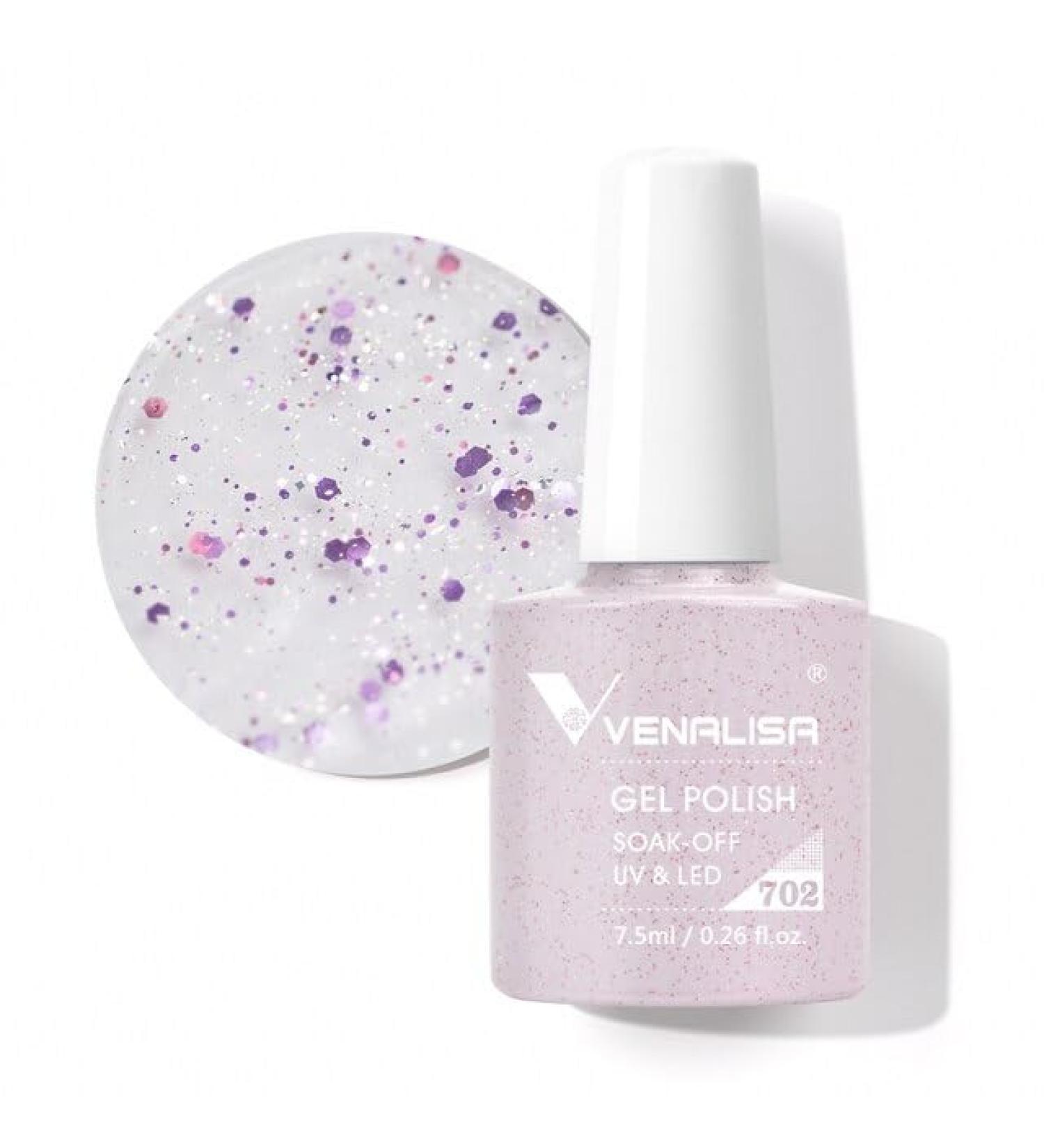 Gel Nail Polish 7.5ml Upgraded High Pigmentation Funny Bunny Glitter Gel Lacquer Nail Art Manicure Nail Gel Polish - (Color: 702) - Buy Online on GoSupps.com