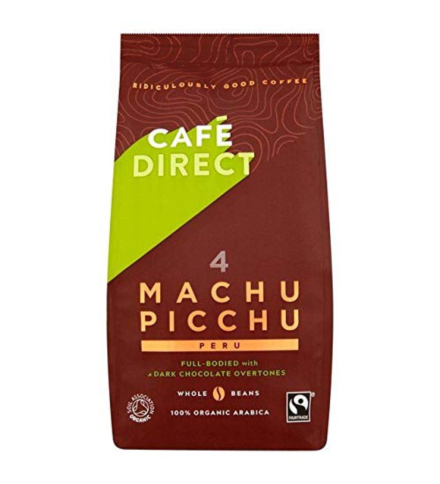 Cafedirect Organic Machu Picchu Coffee Beans 227g