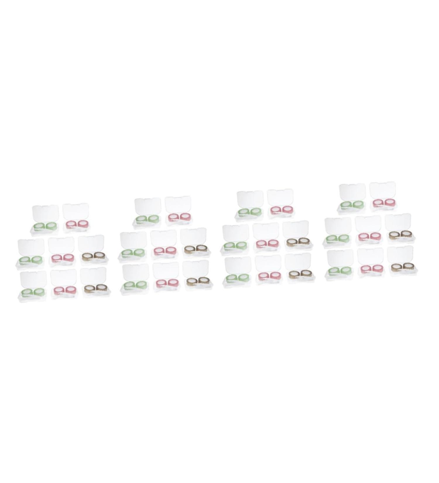 Solustre 32 STK Pink Contact Lens Container Set - Travel Accessories & Local Storage Case - Buy Online on GoSupps.com