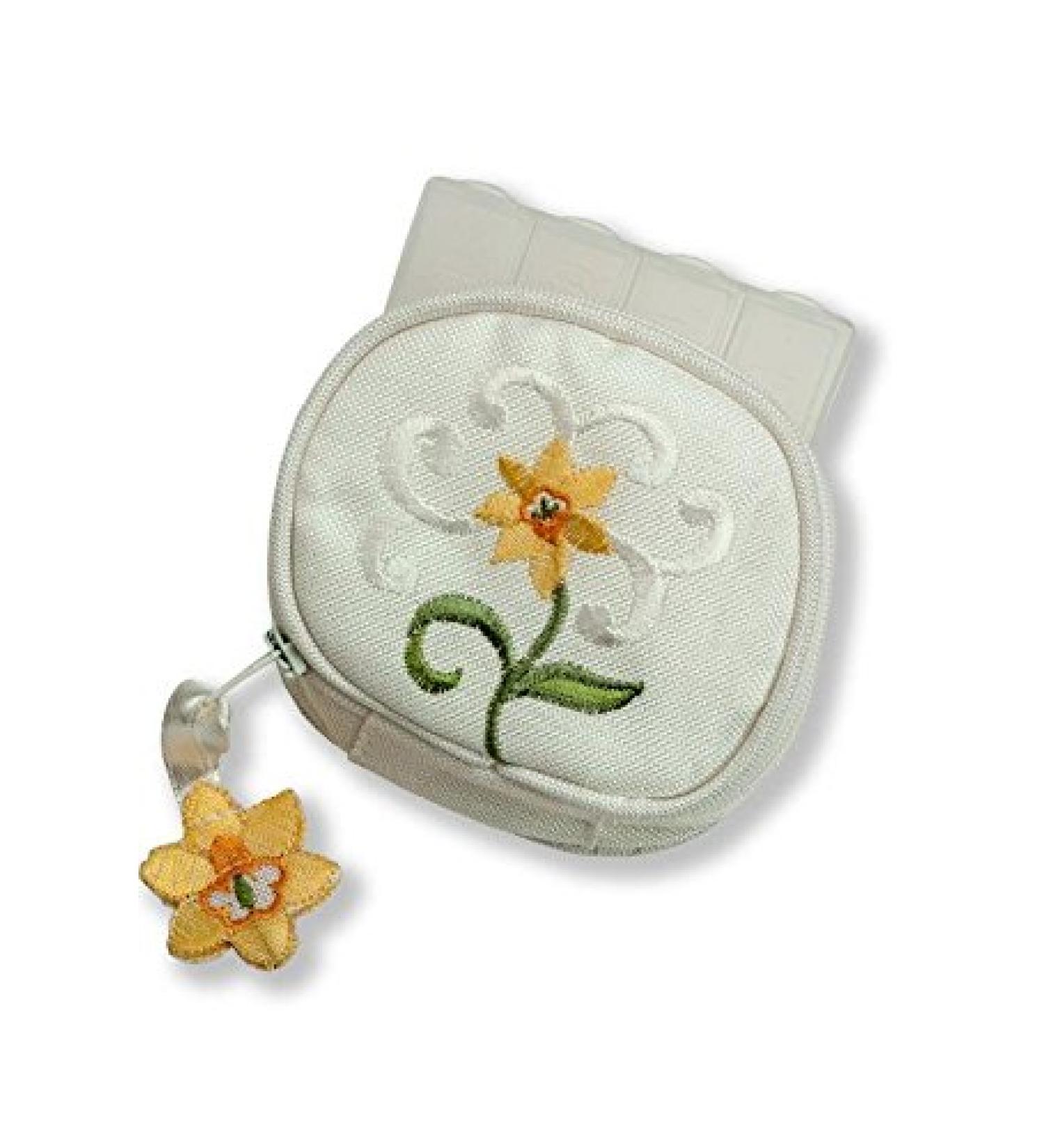 Justina Claire Daffodil Design Pill Box Purse | Stylish & Functional | International Shipping Available - Buy Online on GoSupps.com